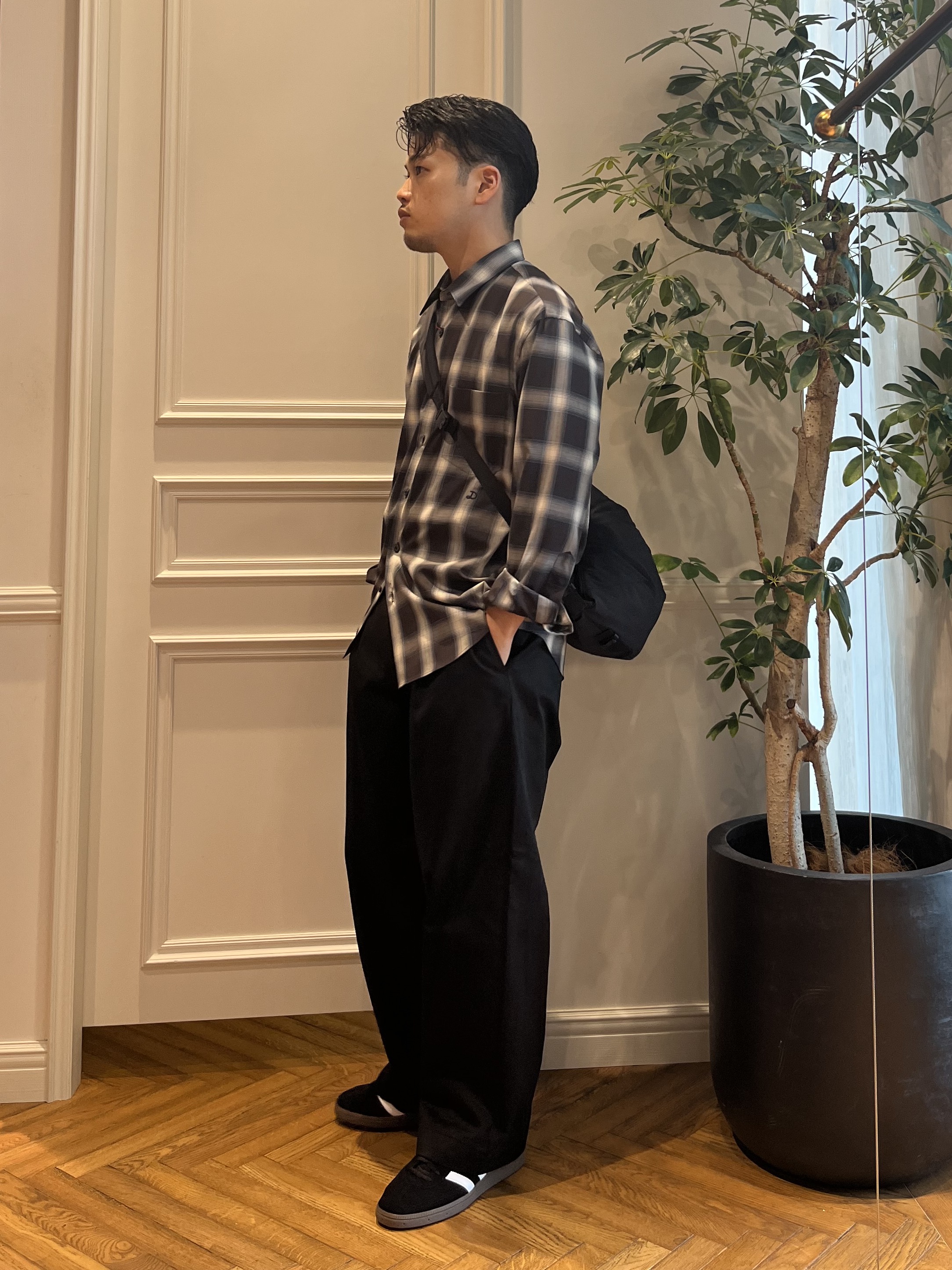 Tokuさんの「DRESSTERIOR｜【日本製】オンブレーチェックシャツ」を使ったコーディネート