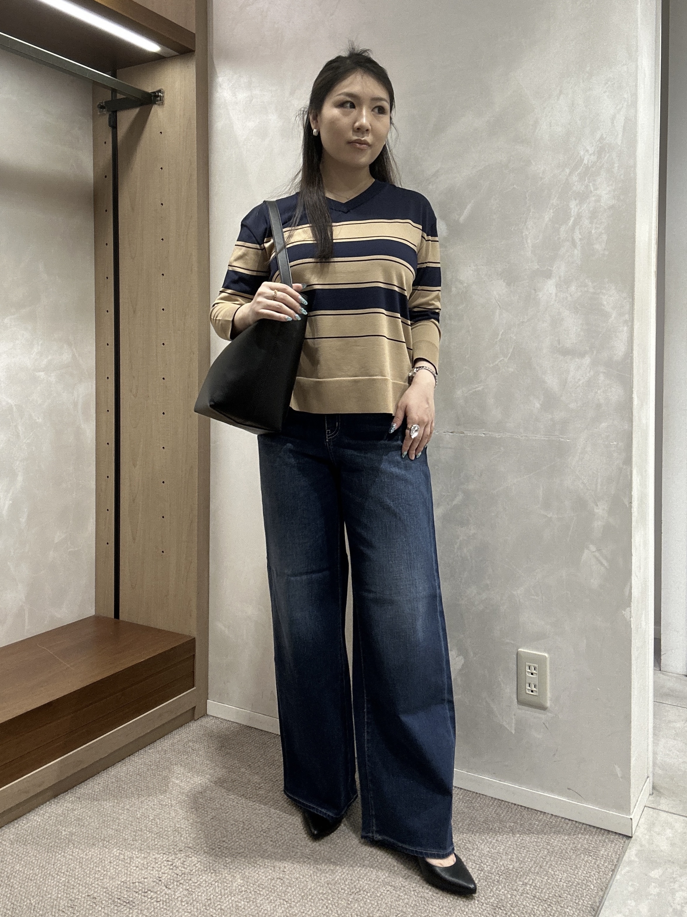 YURIさんの「UNTITLED｜【新色追加/人気デニム】MAKE&times;DENIM WIDE」を使ったコーディネート