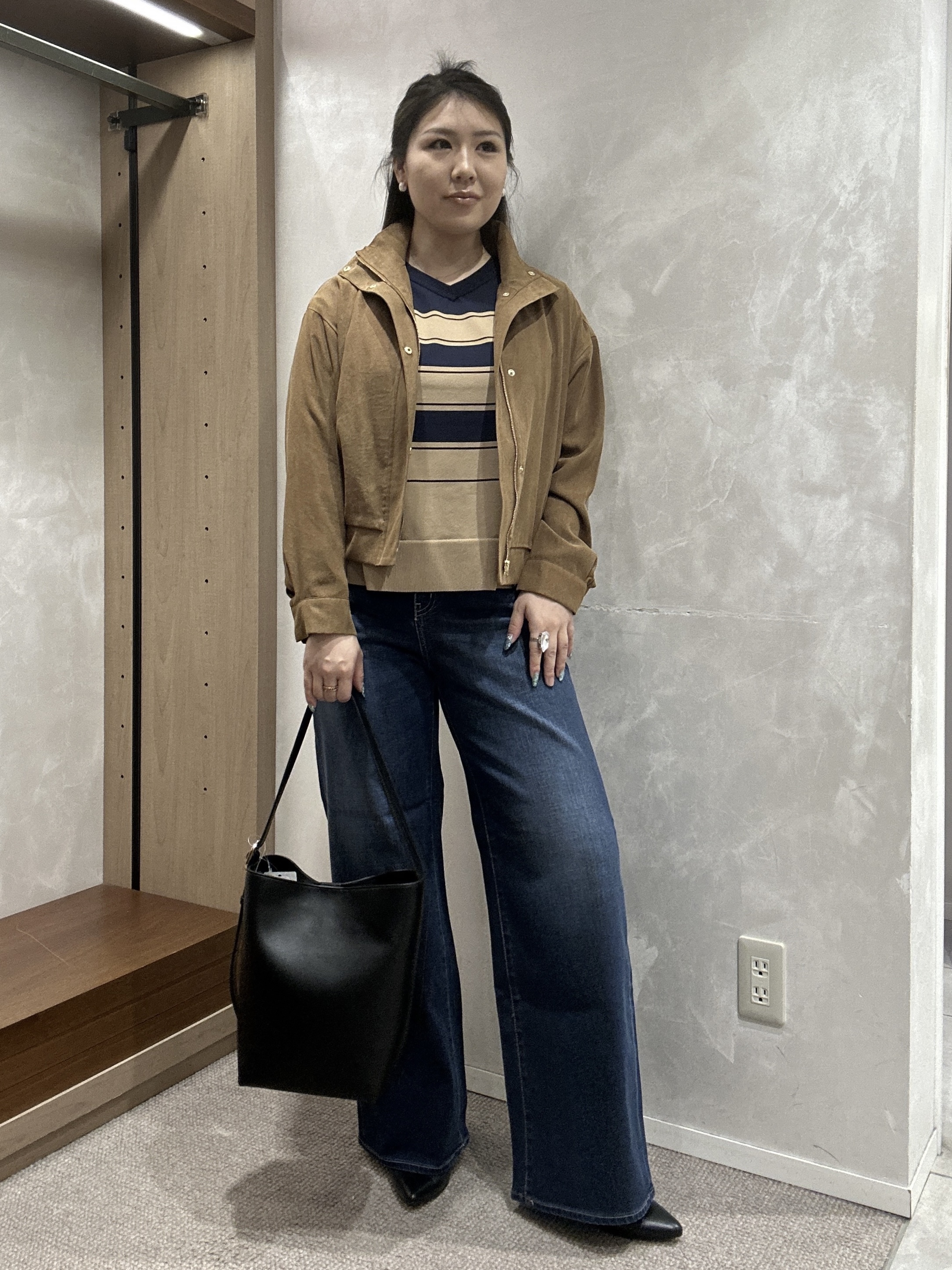YURIさんの「UNTITLED｜【新色追加/人気デニム】MAKE&times;DENIM WIDE」を使ったコーディネート