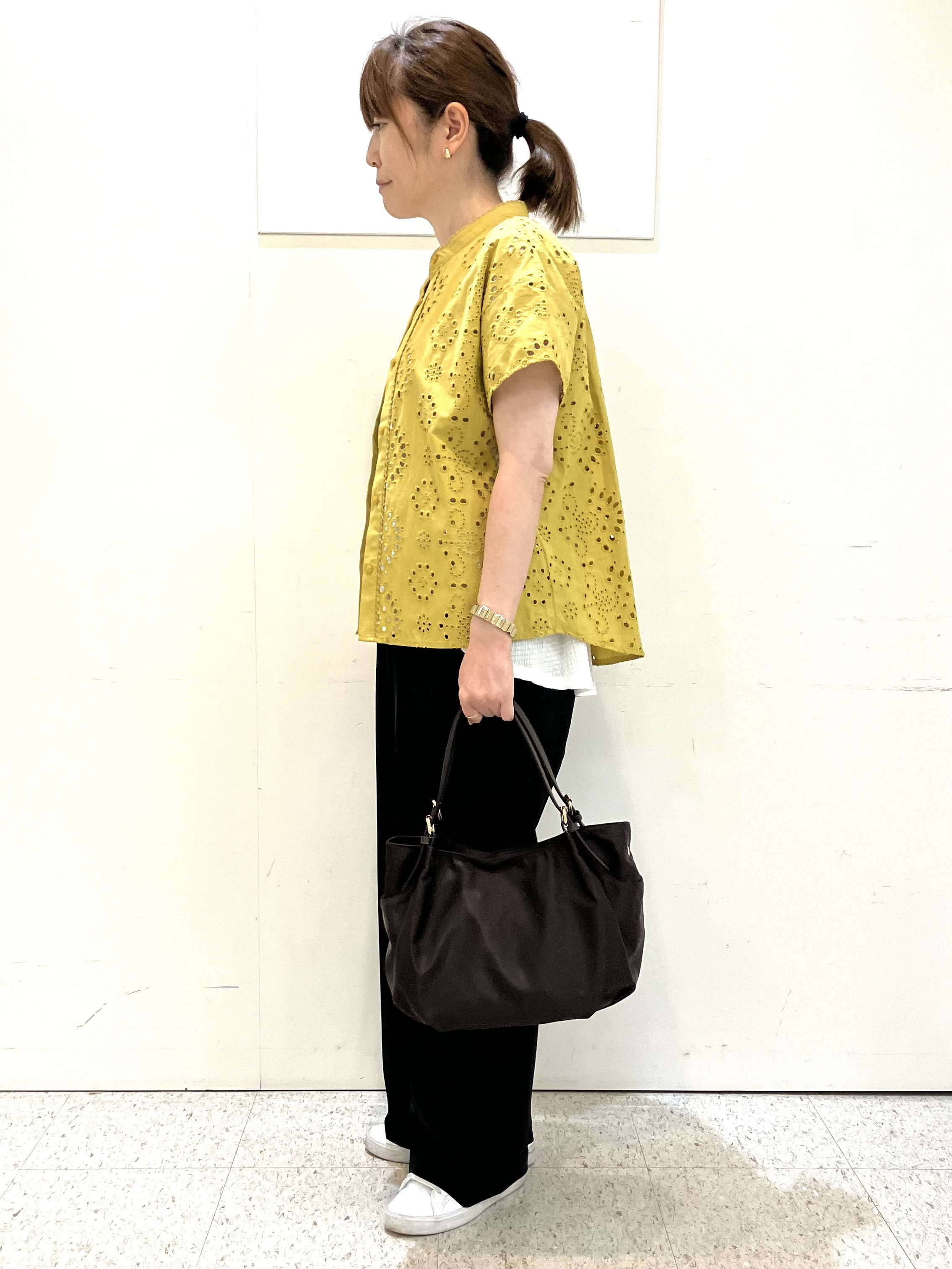 kozuさんの「Reflect｜【通勤◎】カットワーク刺繍レース シャツブラウス」を使ったコーディネート