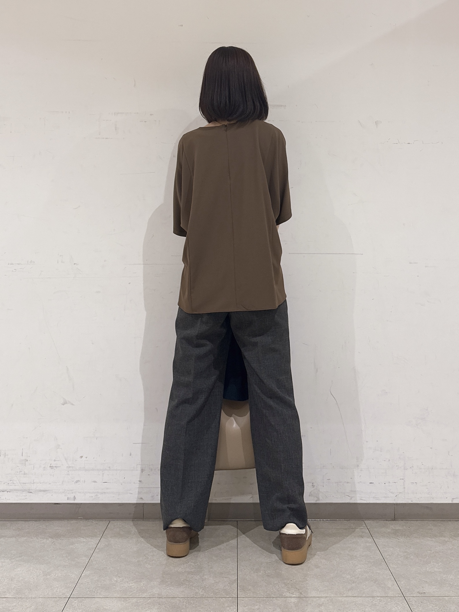 rinaさんの「INDIVI｜【UVケア／接触冷感】リネン風チェックストレートパンツ」を使ったコーディネート
