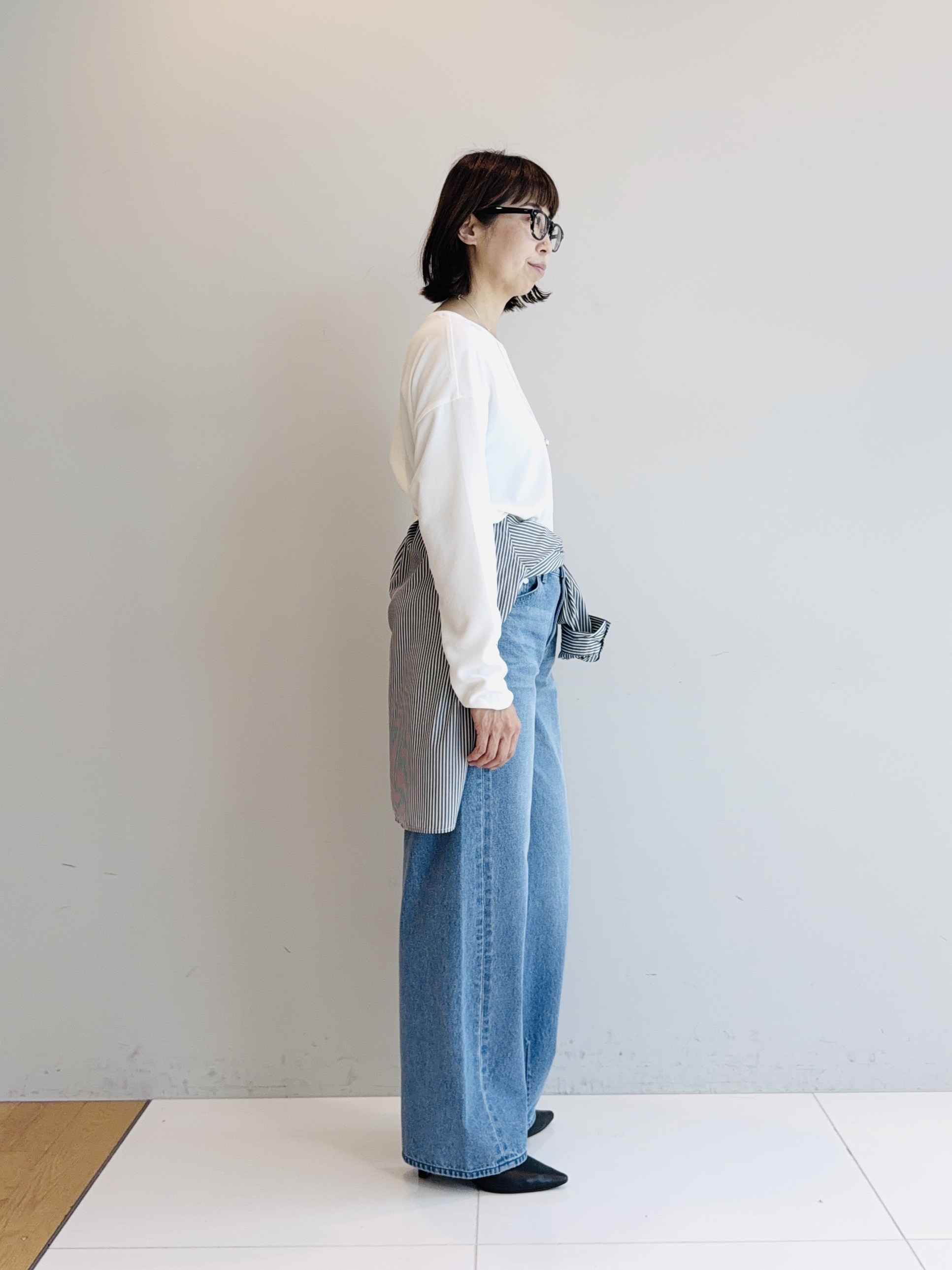 murayamaさんの「INDIVI｜【新作登場！】カーブシルエットデニム」を使ったコーディネート