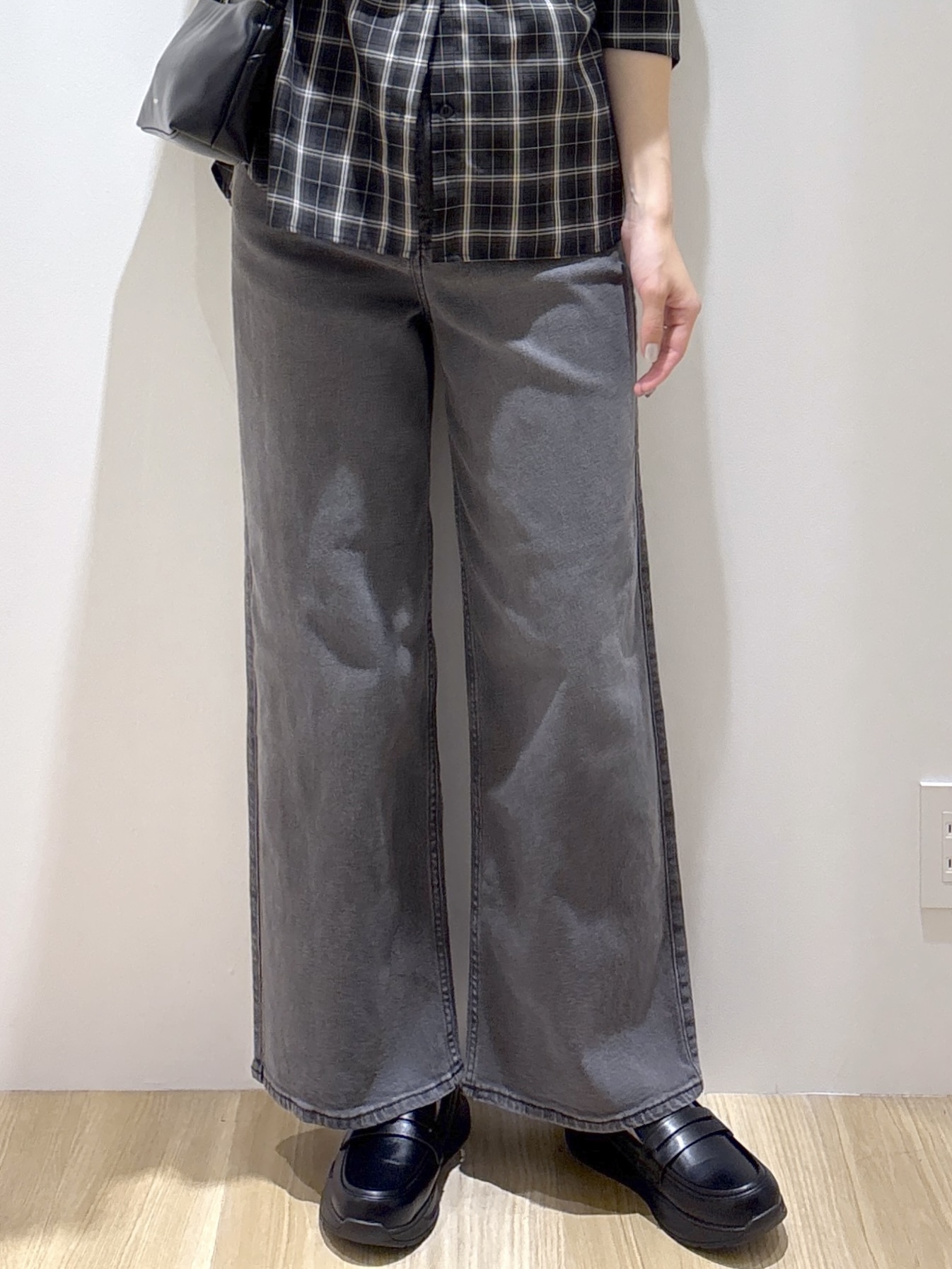sachikoさんの「OPAQUE.CLIP｜チェック柄シャツ【洗濯機OK】」を使ったコーディネート