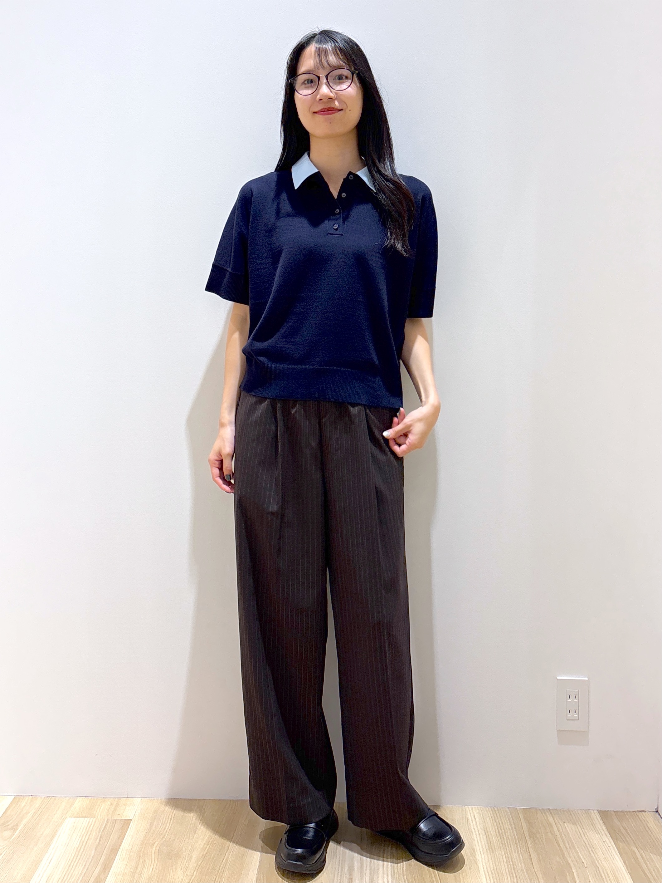 sachikoさんの「OPAQUE.CLIP｜2WAY衿ドッキングニット《洗濯機OK》」を使ったコーディネート
