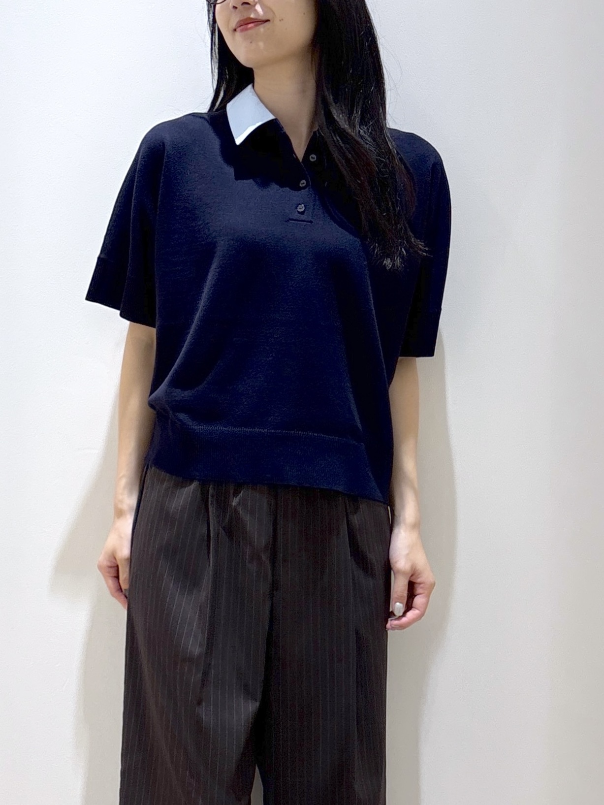 sachikoさんの「OPAQUE.CLIP｜2WAY衿ドッキングニット《洗濯機OK》」を使ったコーディネート