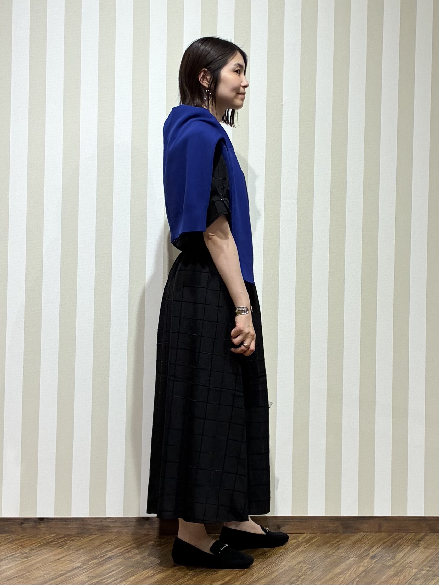 SAOさんの「SHOO･LA･RUE｜【セットアップ可/洗濯機可】軽やかに羽織れる スポンディシュニットカーディガン」を使ったコーディネート