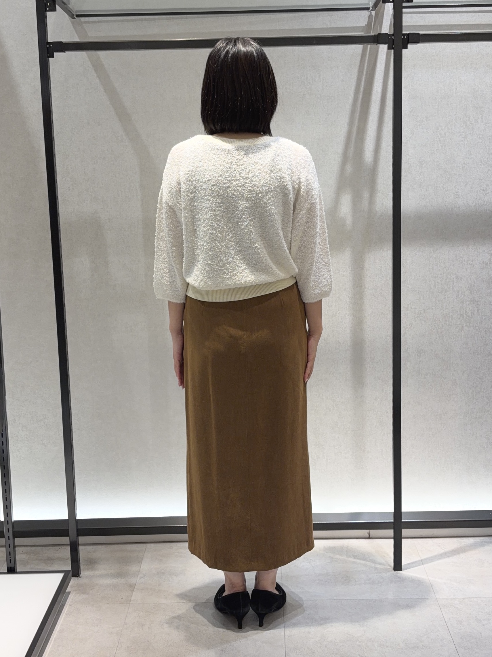 わたなべさんの「UNTITLED｜【ジャケットライク/前後2WAY】コットン混カールプルオーバー」を使ったコーディネート