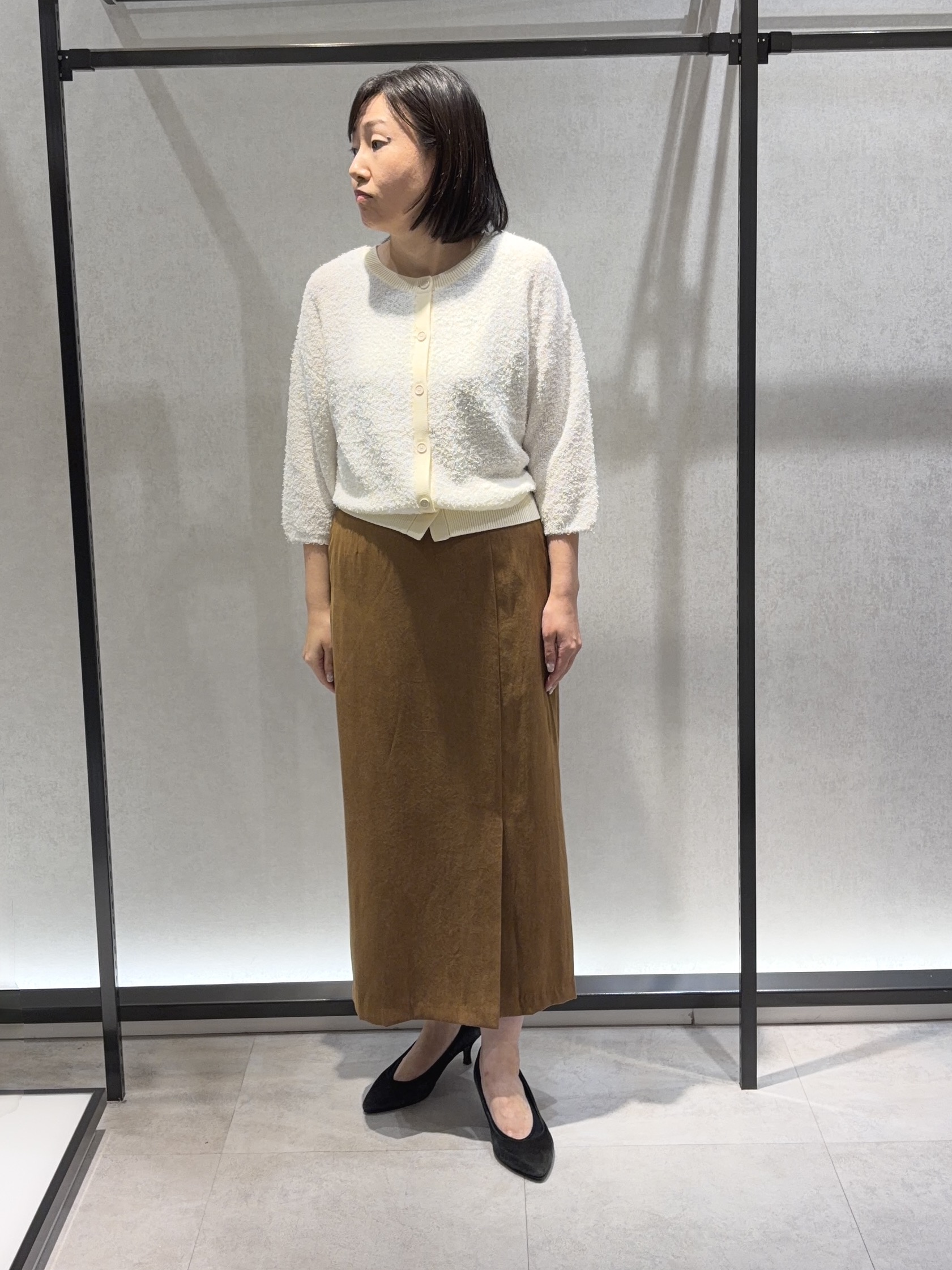 わたなべさんの「UNTITLED｜【ジャケットライク/前後2WAY】コットン混カールプルオーバー」を使ったコーディネート