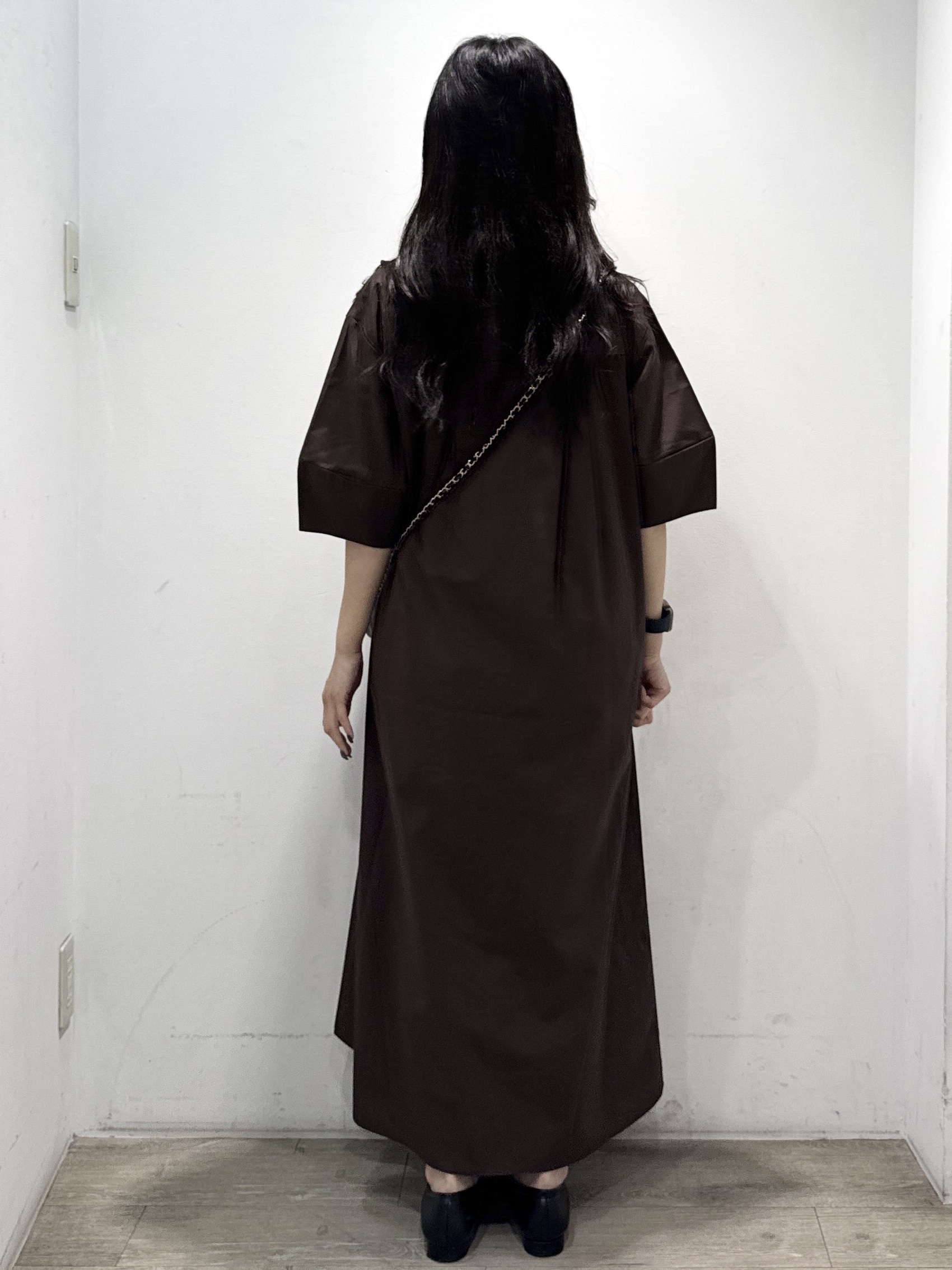 yuicciさんの「OPAQUE.CLIP｜スキッパーシャツワンピース【洗濯機OK】」を使ったコーディネート