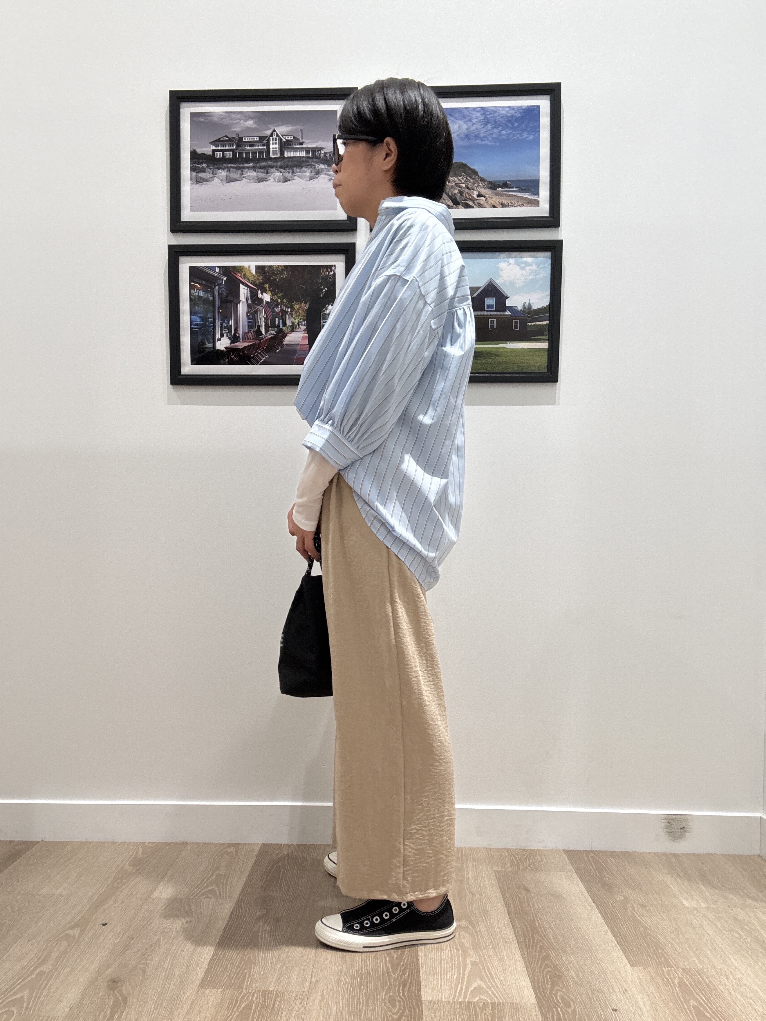 Naoさんの「Dessin｜【調温機能】シアーリブプルオーバー」を使ったコーディネート