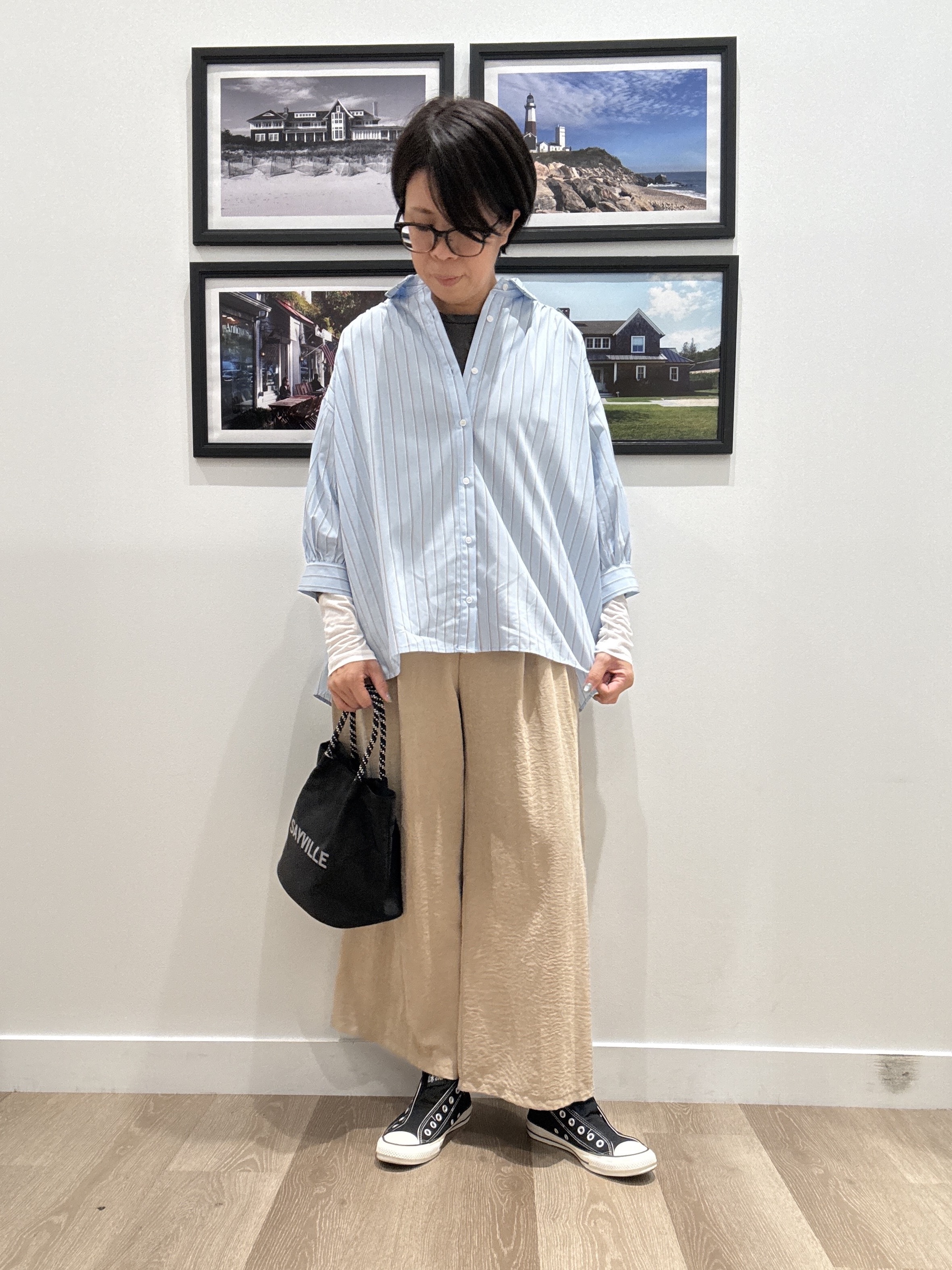 Naoさんの「Dessin｜【調温機能】シアーリブプルオーバー」を使ったコーディネート