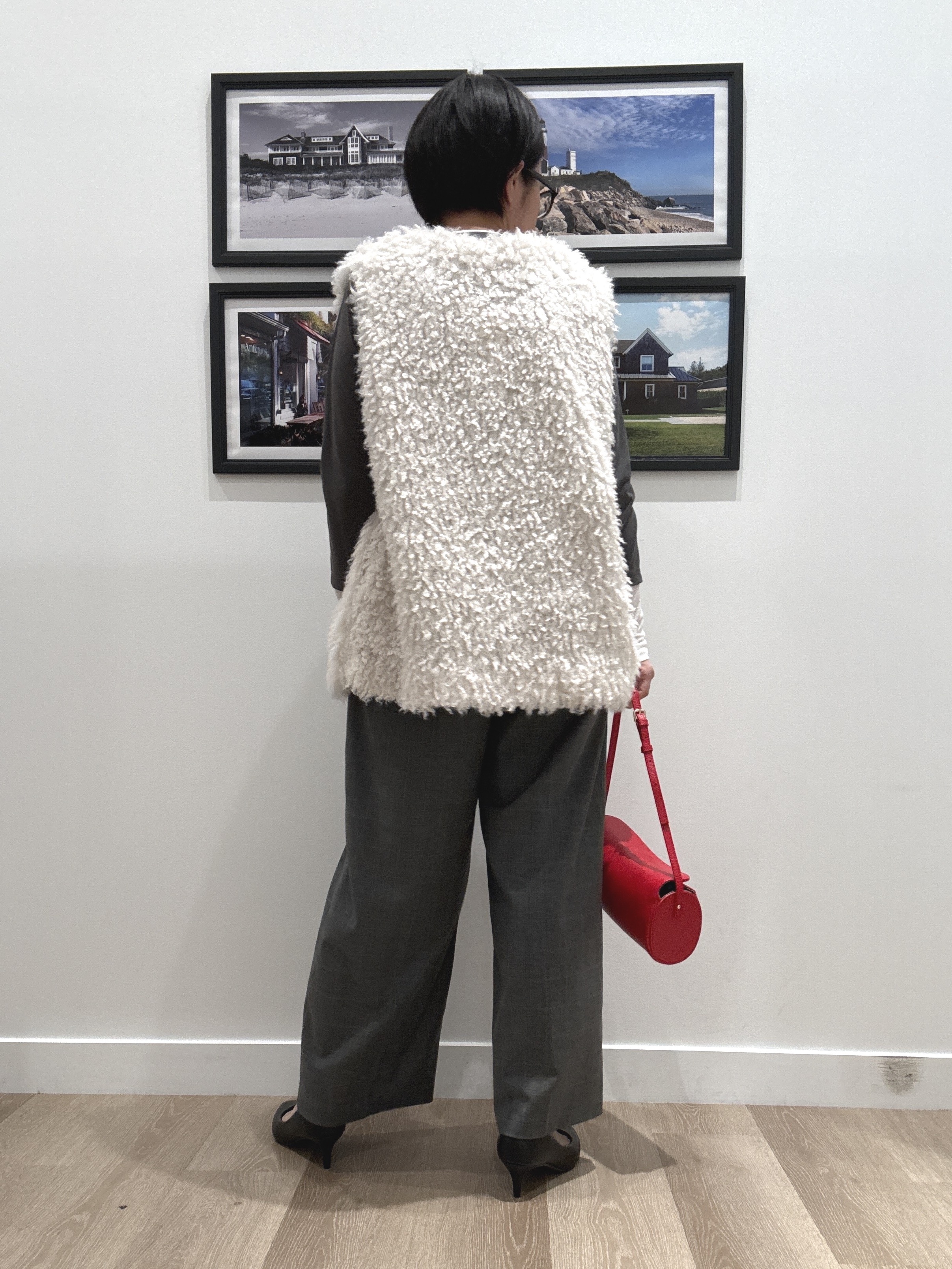 Naoさんの「Dessin｜フェイクファージレ」を使ったコーディネート