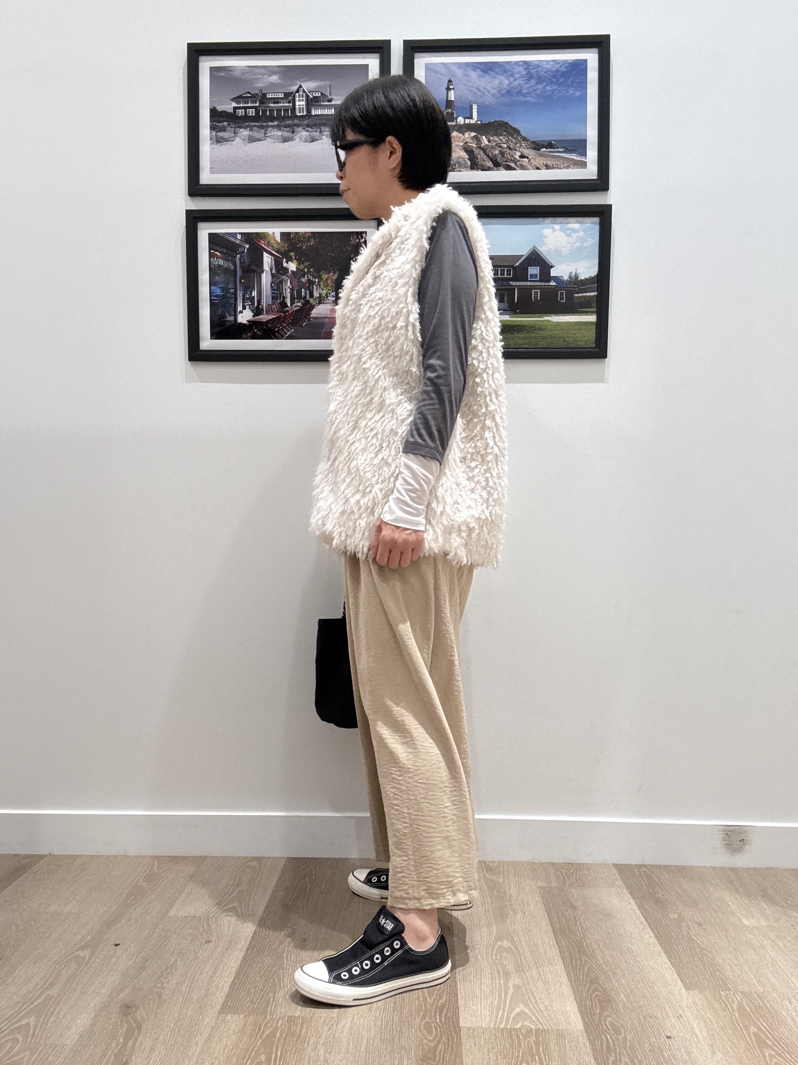 Naoさんの「Dessin｜【調温機能】シアーリブプルオーバー」を使ったコーディネート