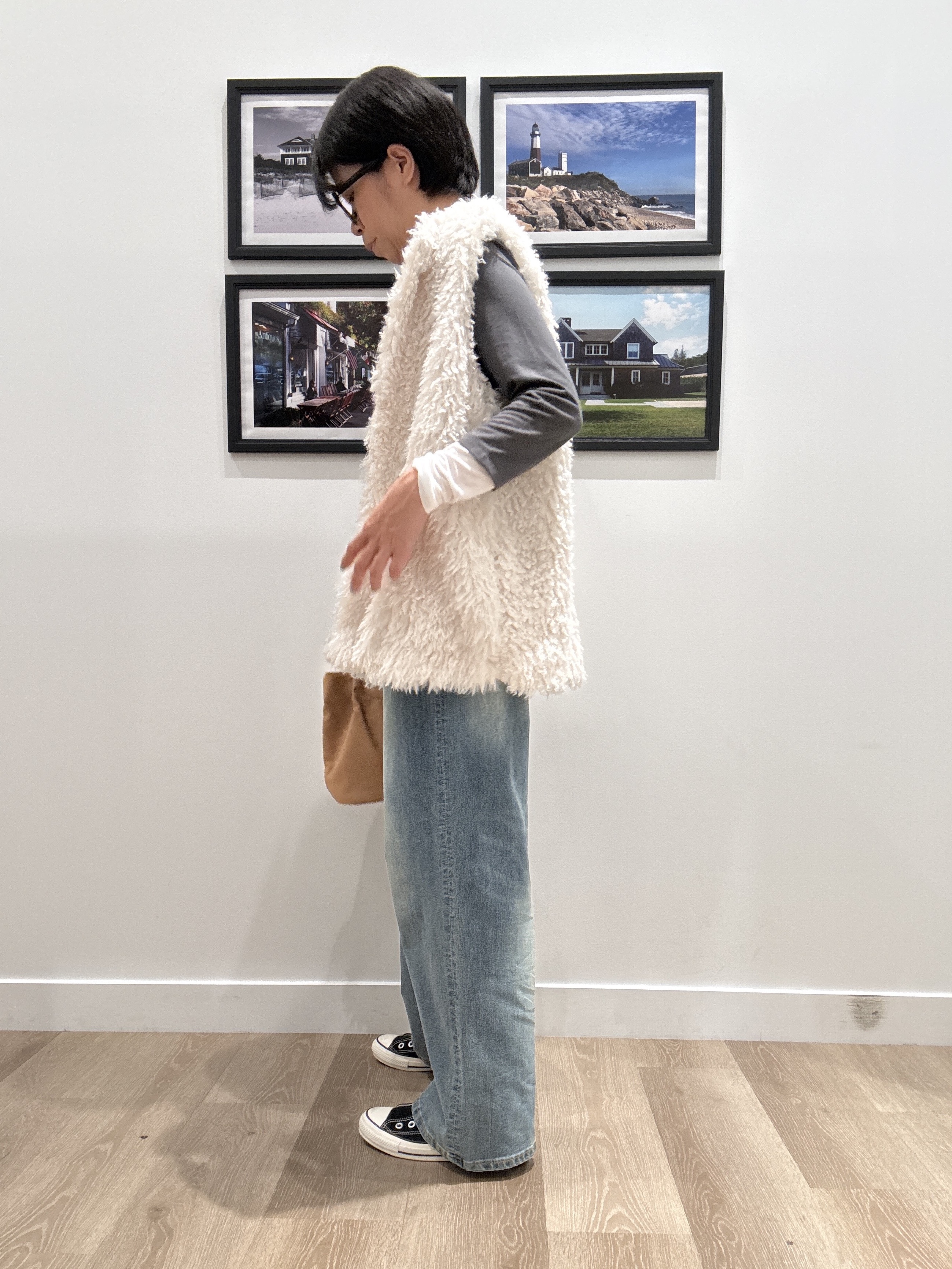 Naoさんの「Dessin｜【調温機能】シアーリブプルオーバー」を使ったコーディネート