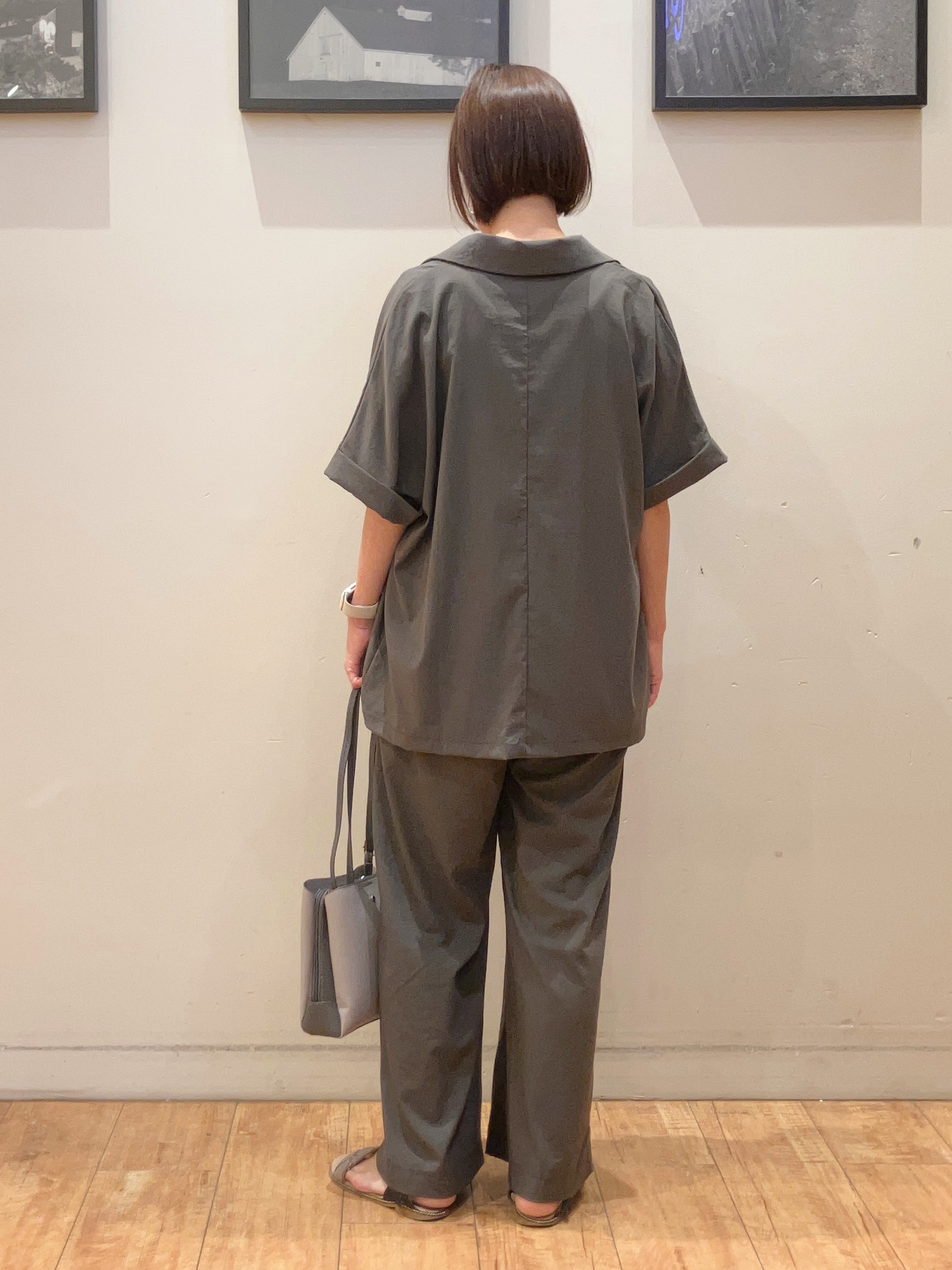 momoharuさんの「SHOO･LA･RUE｜【高レビュー/洗濯機可/セットアップ可】軽凛(かろりん) ひんやり半袖ジャケット」を使ったコーディネート