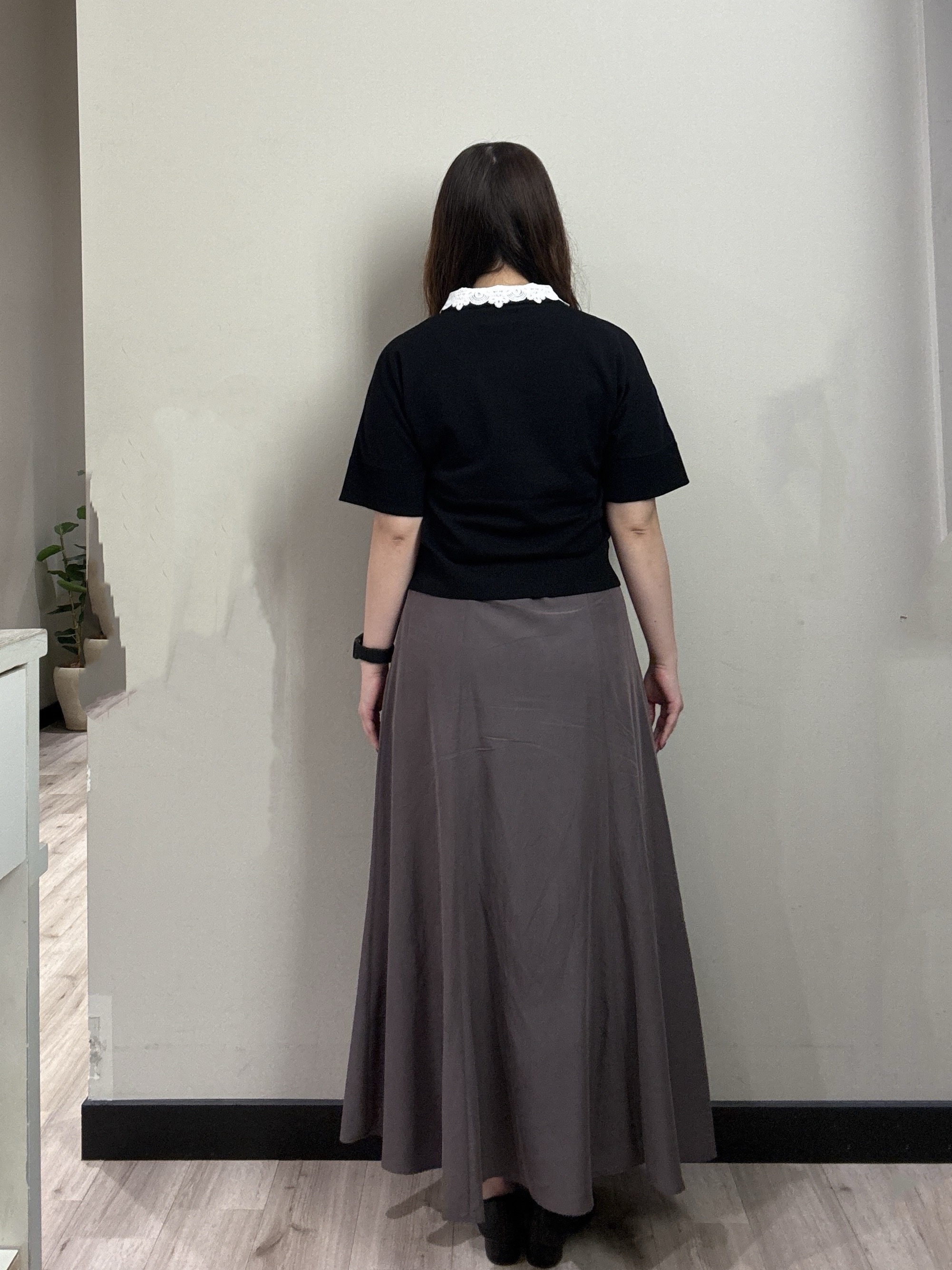 haruさんの「index｜2WAY衿ドッキングニット《洗濯機OK》」を使ったコーディネート