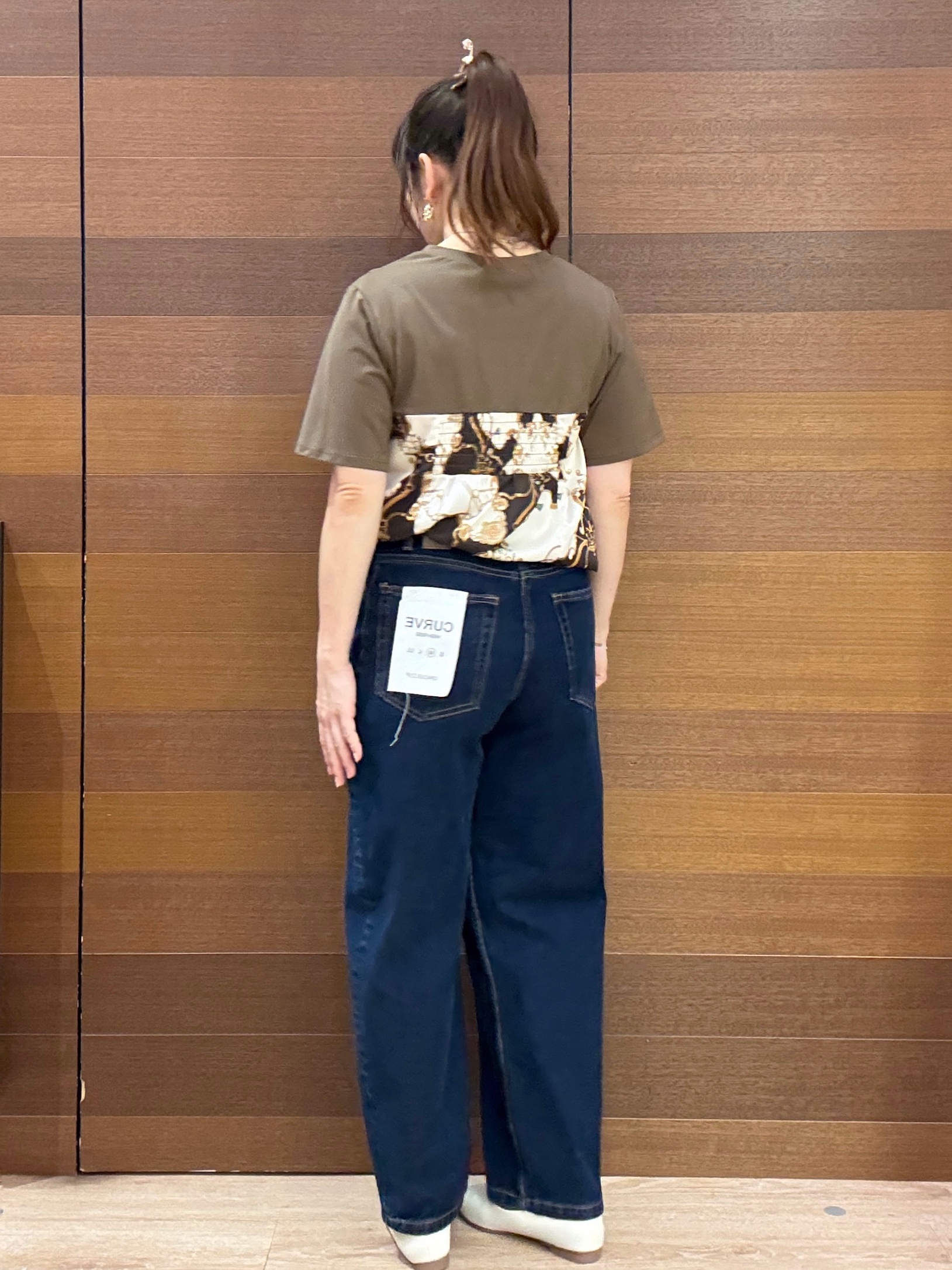 maichiさんの「OPAQUE.CLIP｜スカーフドッキング ビスチェカットソー【洗濯機OK】」を使ったコーディネート