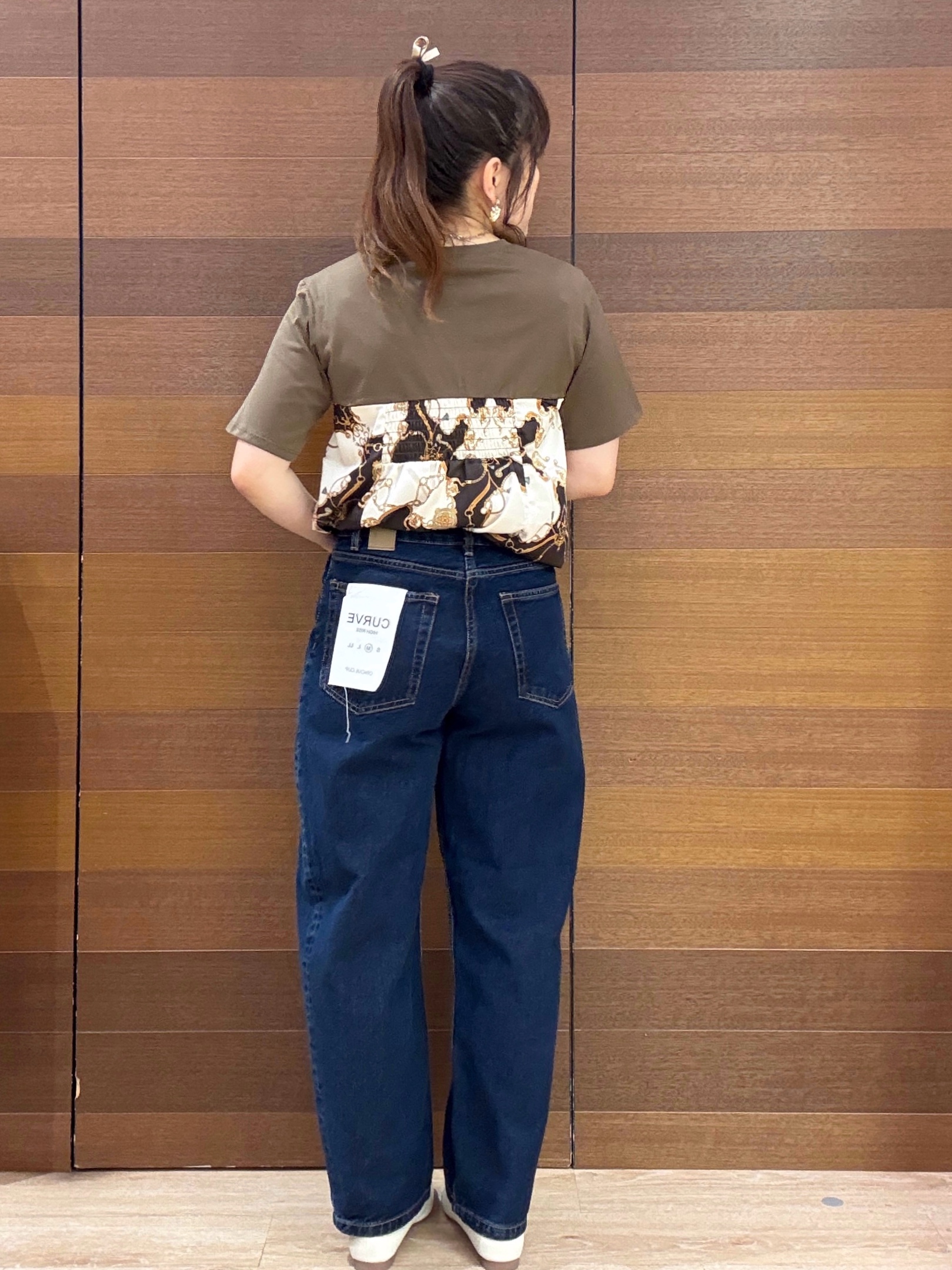 maichiさんの「OPAQUE.CLIP｜スカーフドッキング ビスチェカットソー【洗濯機OK】」を使ったコーディネート