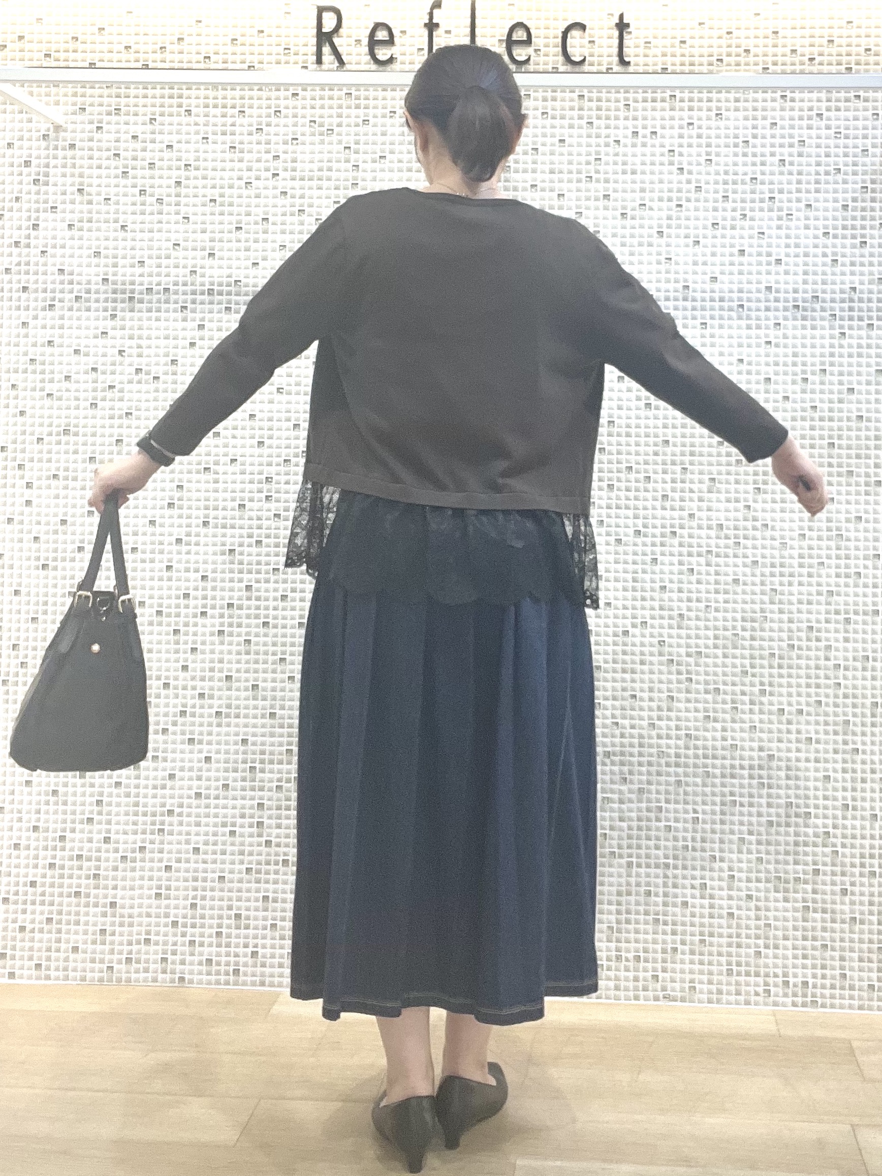 KAOさんの「Reflect｜【UVカット／接触冷感／吸水速乾】ギャザースリーブカットソー」を使ったコーディネート