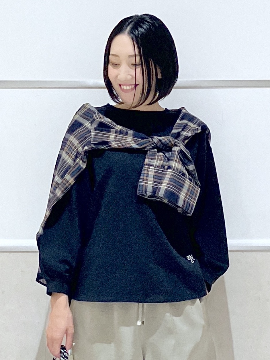 eriko さんの「Dessin｜バックヘンリーカットソー長袖」を使ったコーディネート