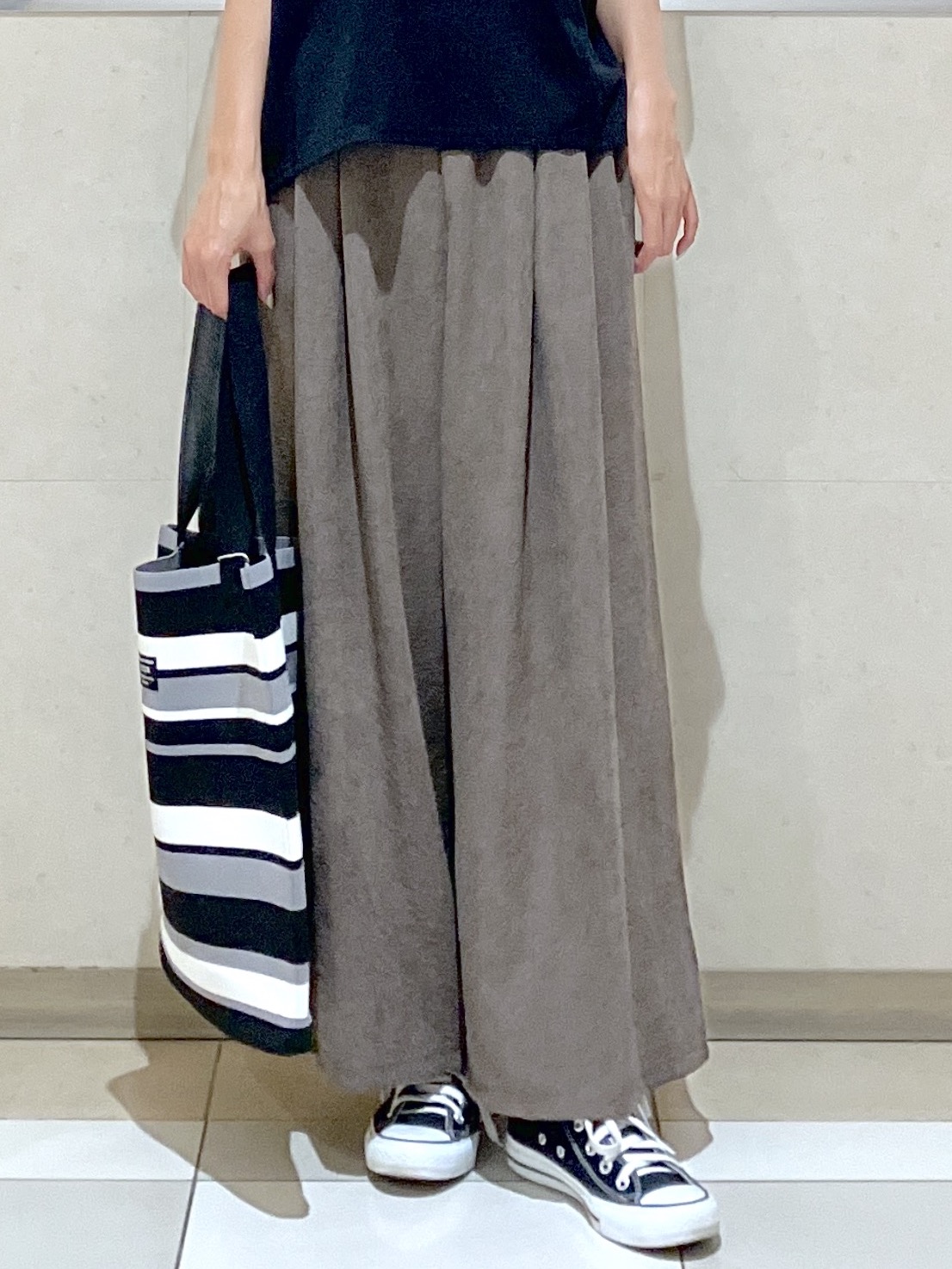 eriko さんの「Dessin｜【汗シミ防止/UVカット】ドルマンスリーブ プルオーバー」を使ったコーディネート