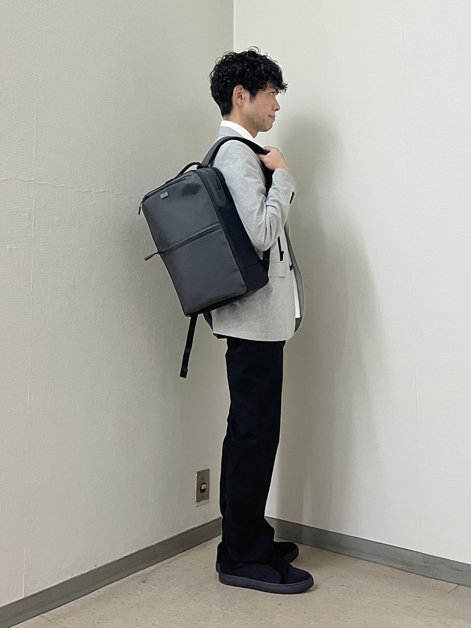 URAさんの「TAKEO KIKUCHI｜【抗菌防臭】COOL DOTS（R）ドビープリント ジャケット」を使ったコーディネート