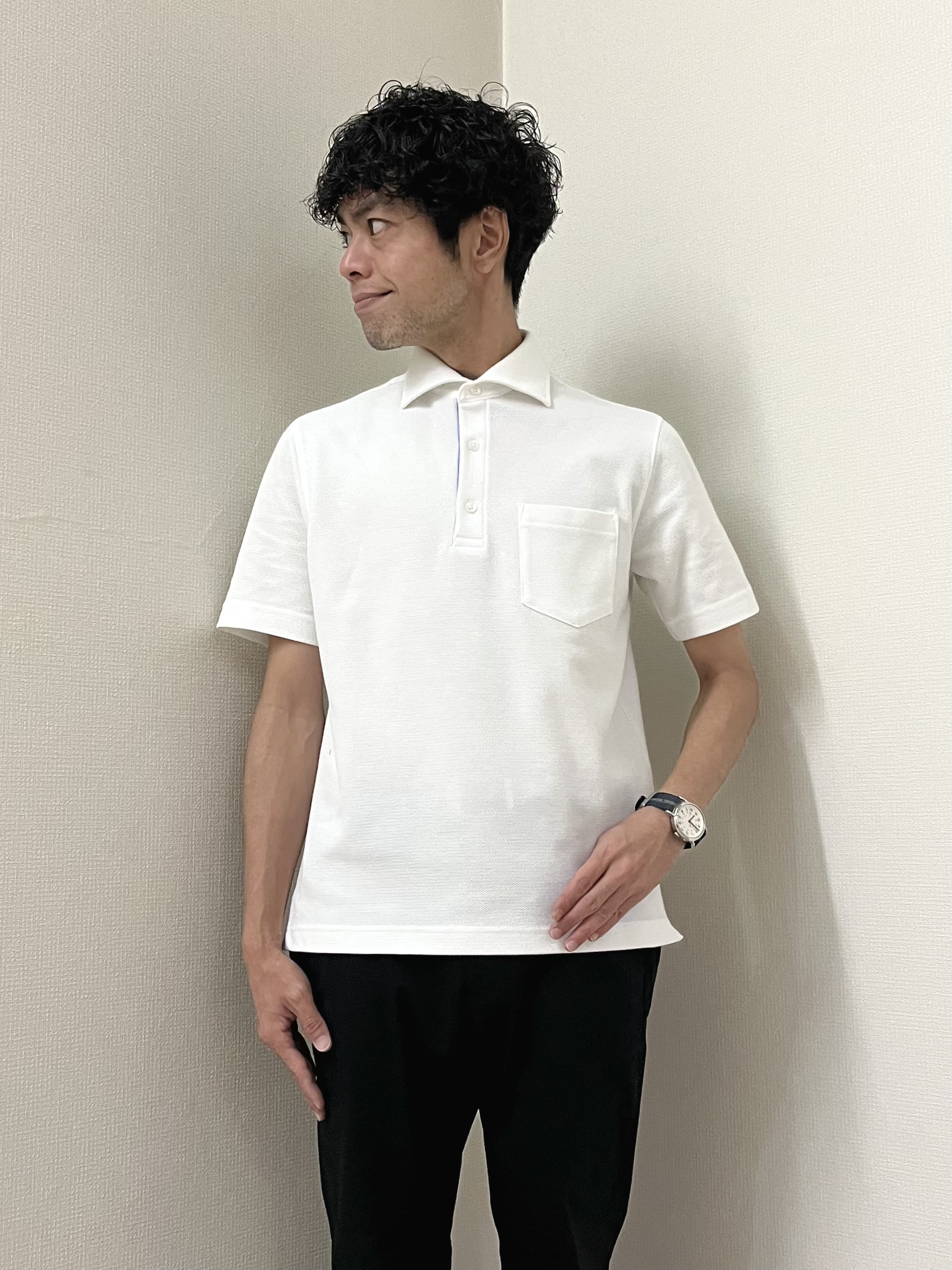 URAさんの「TAKEO KIKUCHI｜【抗菌防臭】COOL DOTS（R）ドビープリント ジャケット」を使ったコーディネート