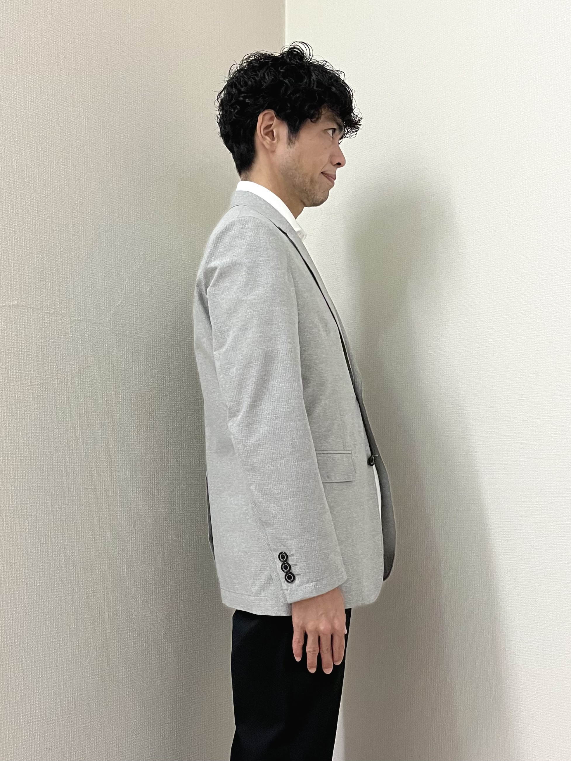 URAさんの「TAKEO KIKUCHI｜【抗菌防臭】COOL DOTS（R）ドビープリント ジャケット」を使ったコーディネート