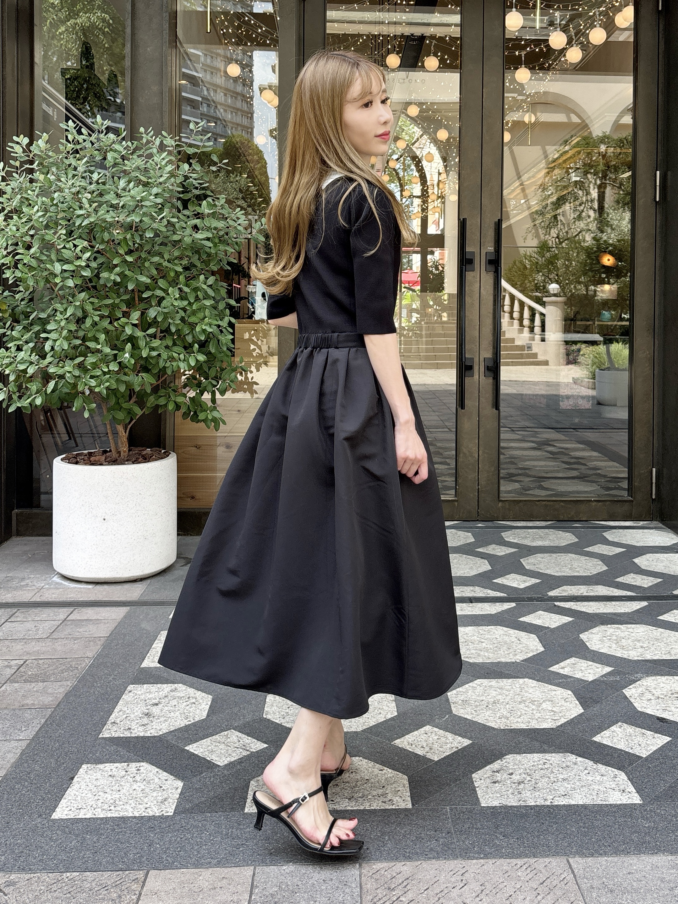 清水夏姫さんの「DRESSTERIOR｜【otonaMUSE5月号掲載】スキニーベルトサンダル」を使ったコーディネート
