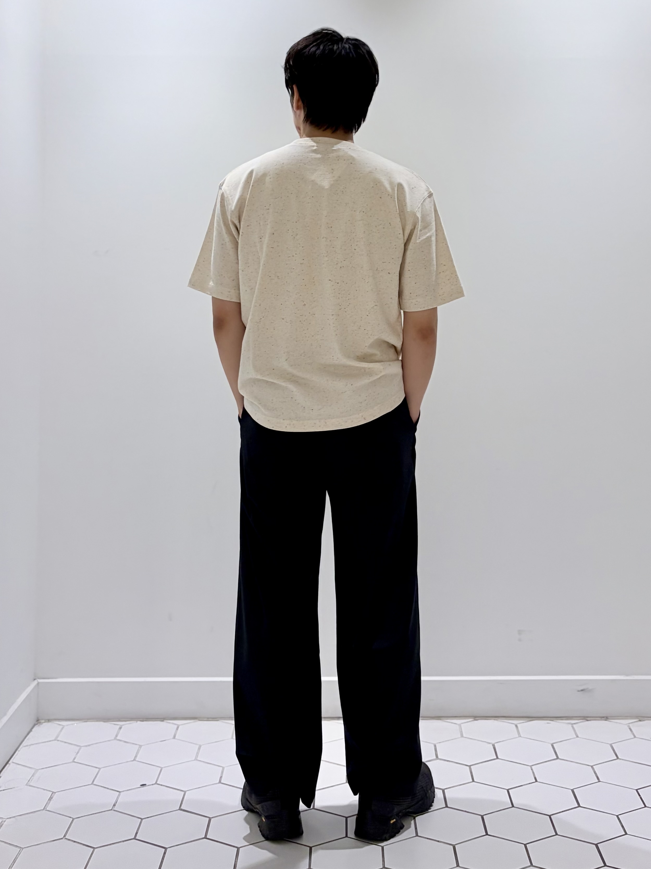 takeruさんの「Dessin｜カラーネップ ポケットTシャツ」を使ったコーディネート