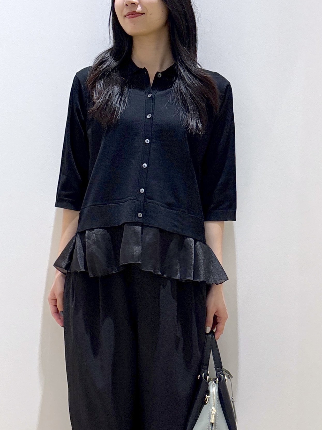 sachikoさんの「OPAQUE.CLIP｜裾シアードッキングニット【洗濯機OK】」を使ったコーディネート