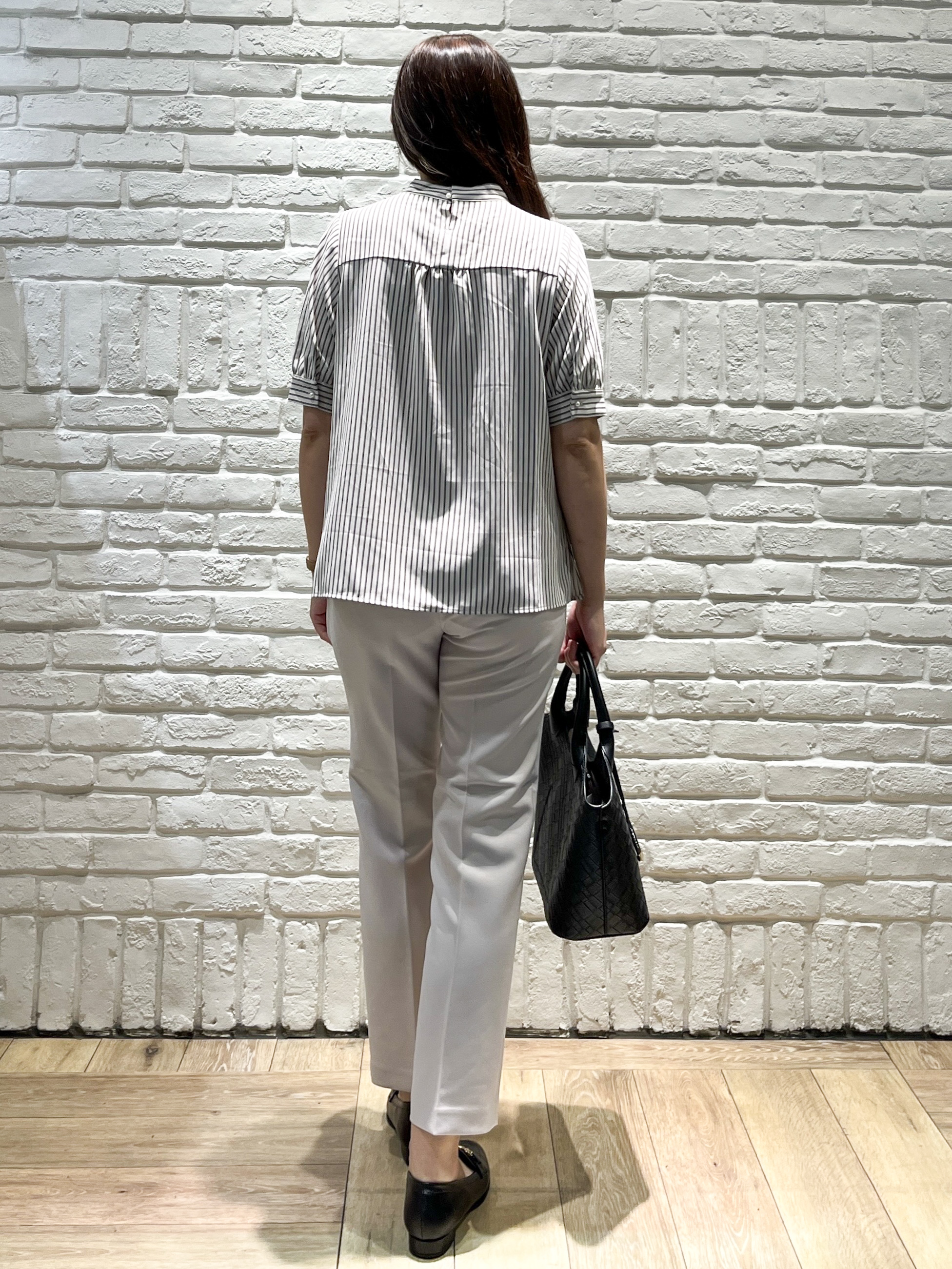 erinaさんの「index｜ジョーゼットボウタイブラウス【洗濯機OK】」を使ったコーディネート