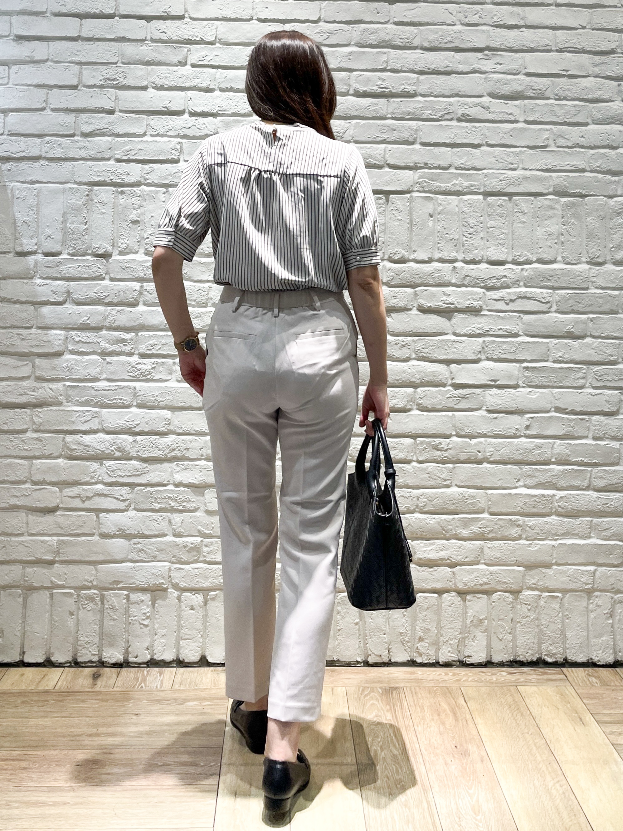 erinaさんの「index｜ジョーゼットボウタイブラウス【洗濯機OK】」を使ったコーディネート