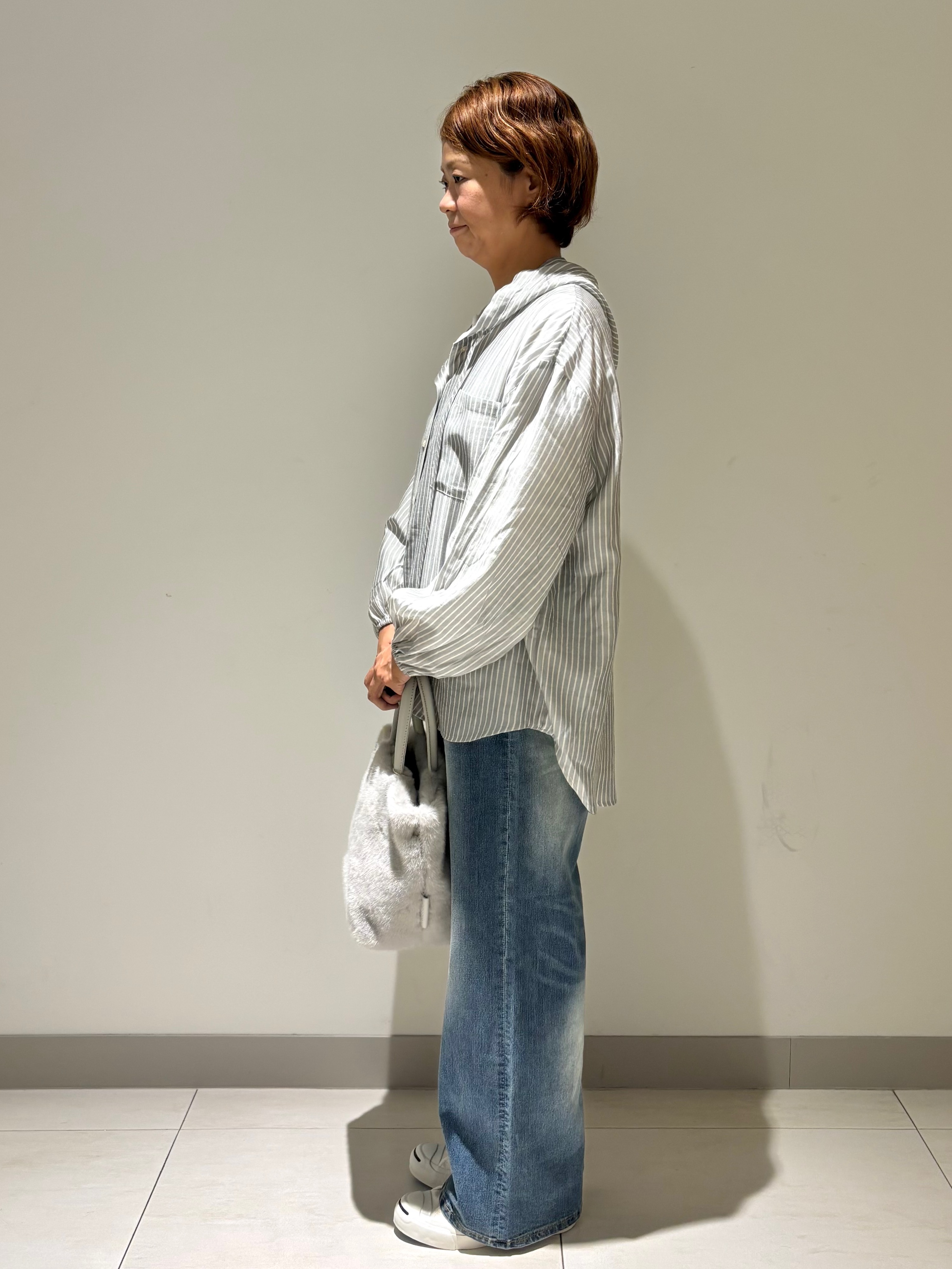 Haruさんの「Dessin｜シアーテレコヘンリーネックプルオーバー」を使ったコーディネート