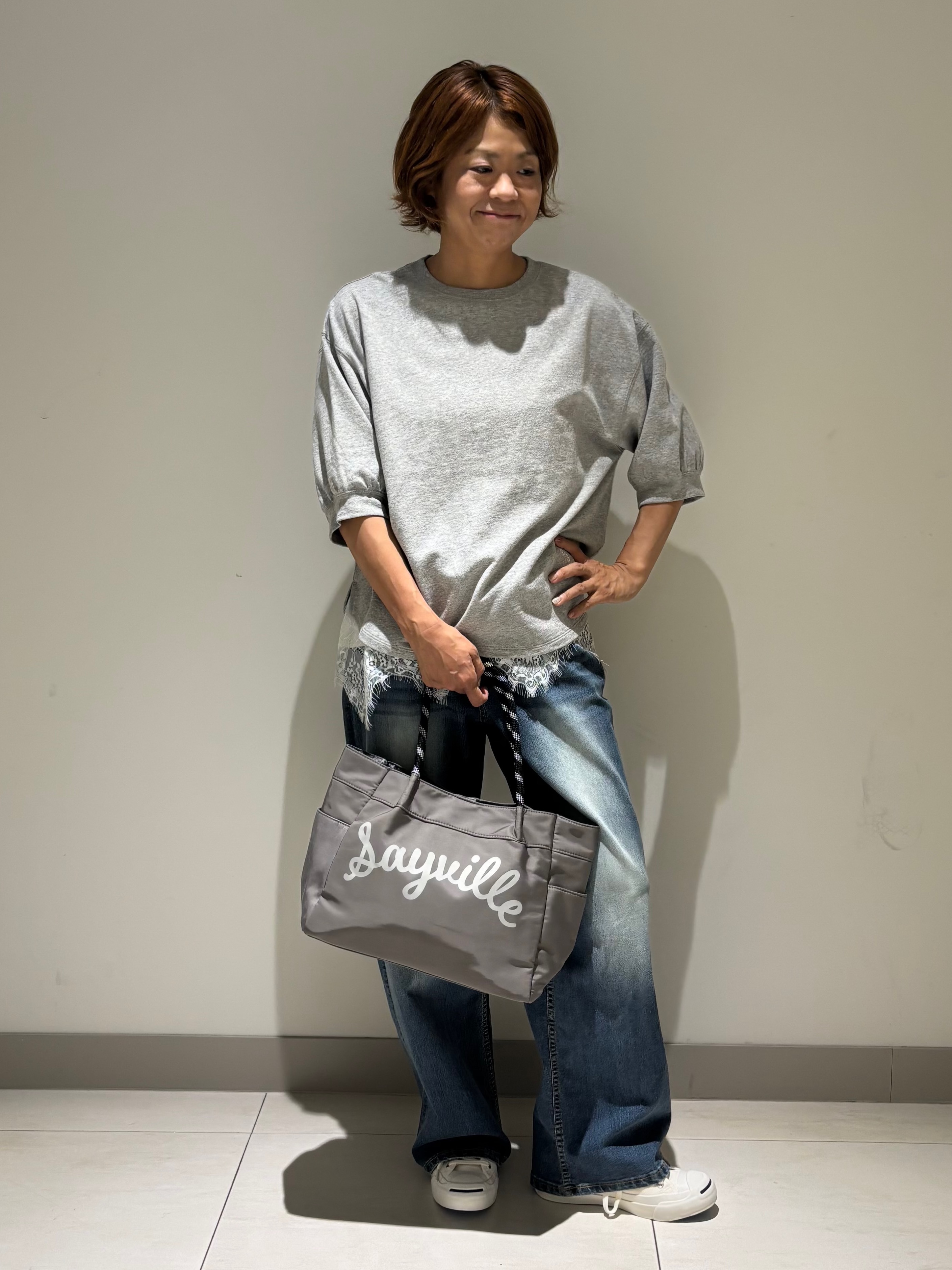 Haruさんの「Dessin｜【UVカット】シアー楊柳ブラウスカーディガン」を使ったコーディネート