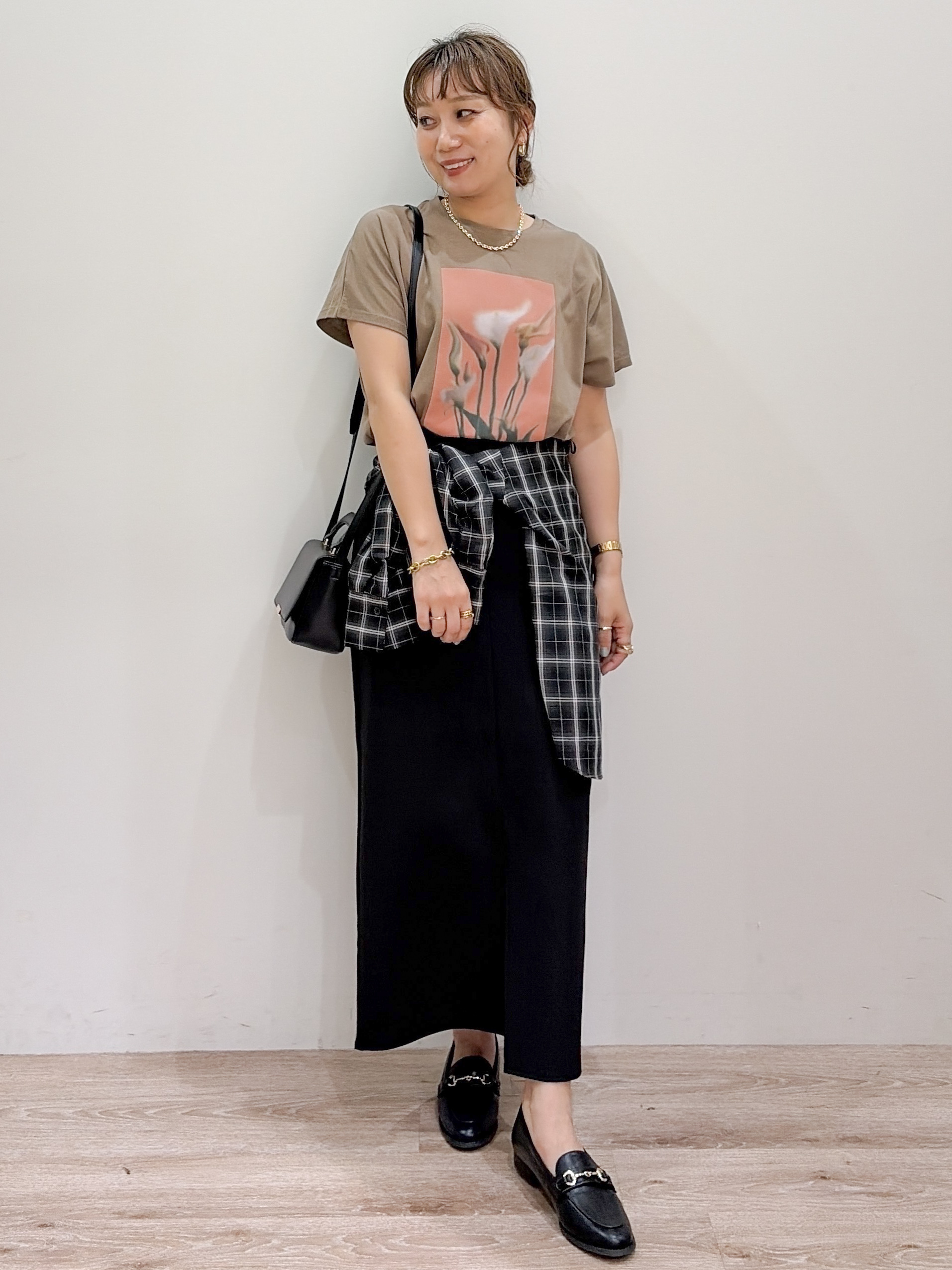 risayanさんの「OPAQUE.CLIP｜フォトプリントTシャツ【洗濯機OK】」を使ったコーディネート