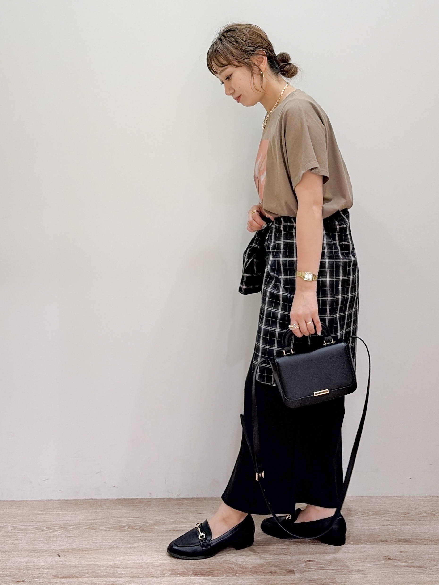 risayanさんの「OPAQUE.CLIP｜フォトプリントTシャツ【洗濯機OK】」を使ったコーディネート