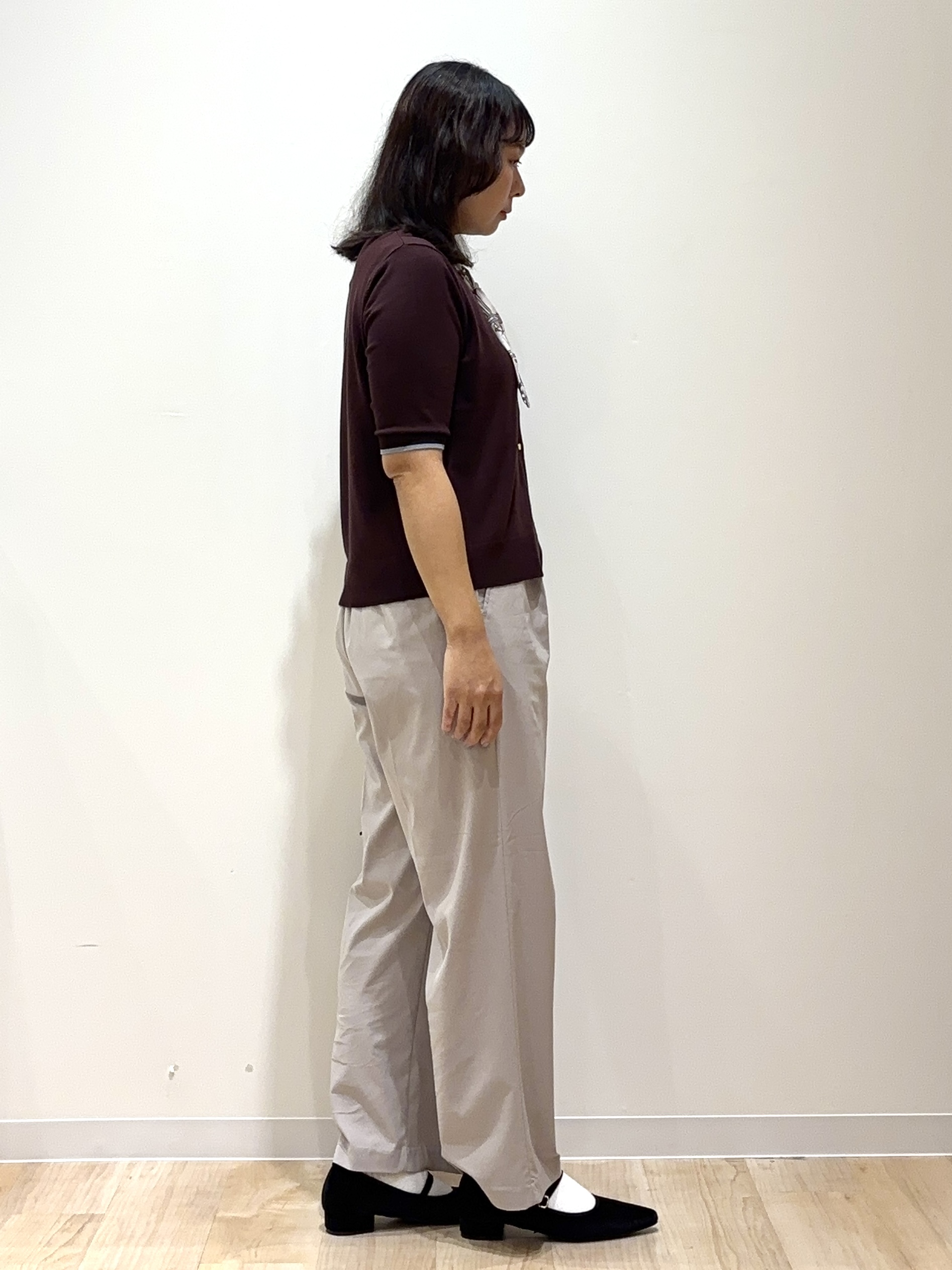 miraiさんの「grove｜レイヤード風ハーフスリーブカーディガン」を使ったコーディネート