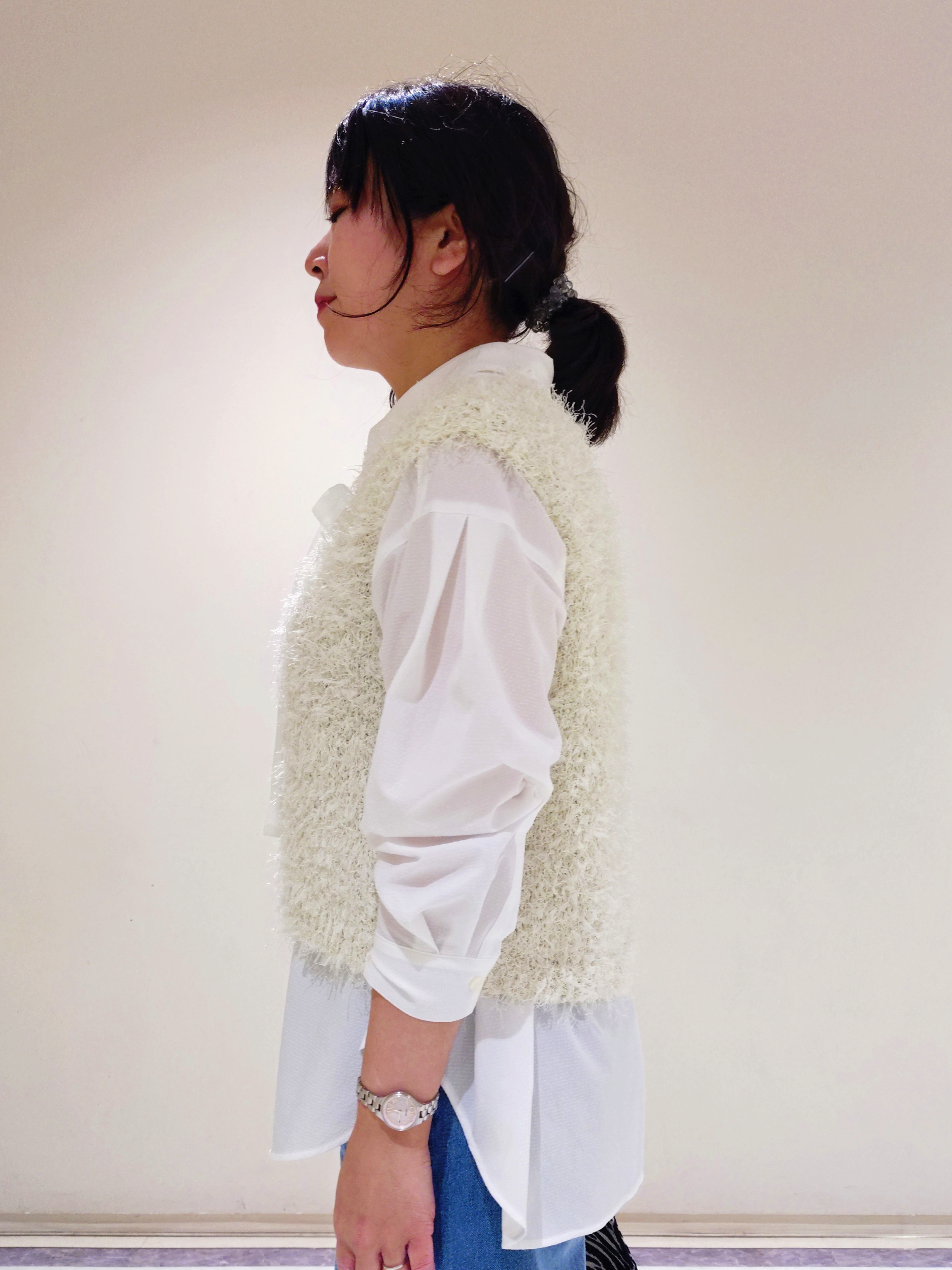 TOMOMIさんの「INDIVI｜【新作登場！】カーブシルエットデニム」を使ったコーディネート