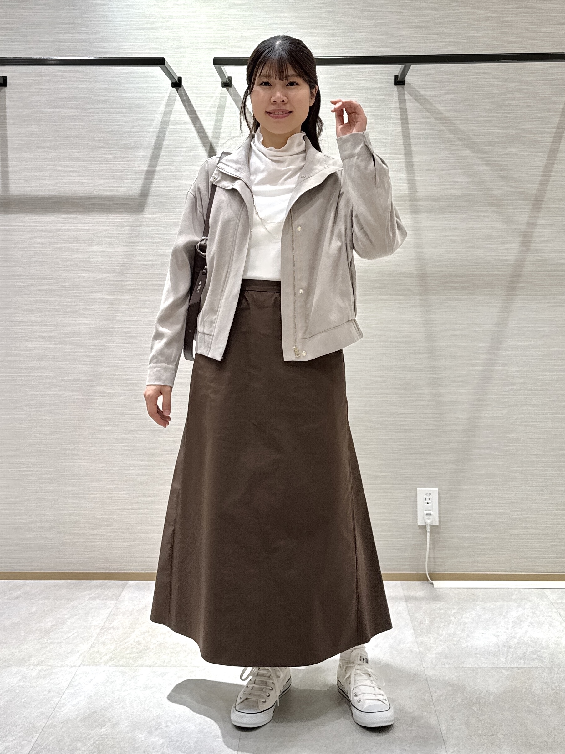 nanaさんの「UNTITLED｜【セットアップ可】スエードライクブルゾン」を使ったコーディネート