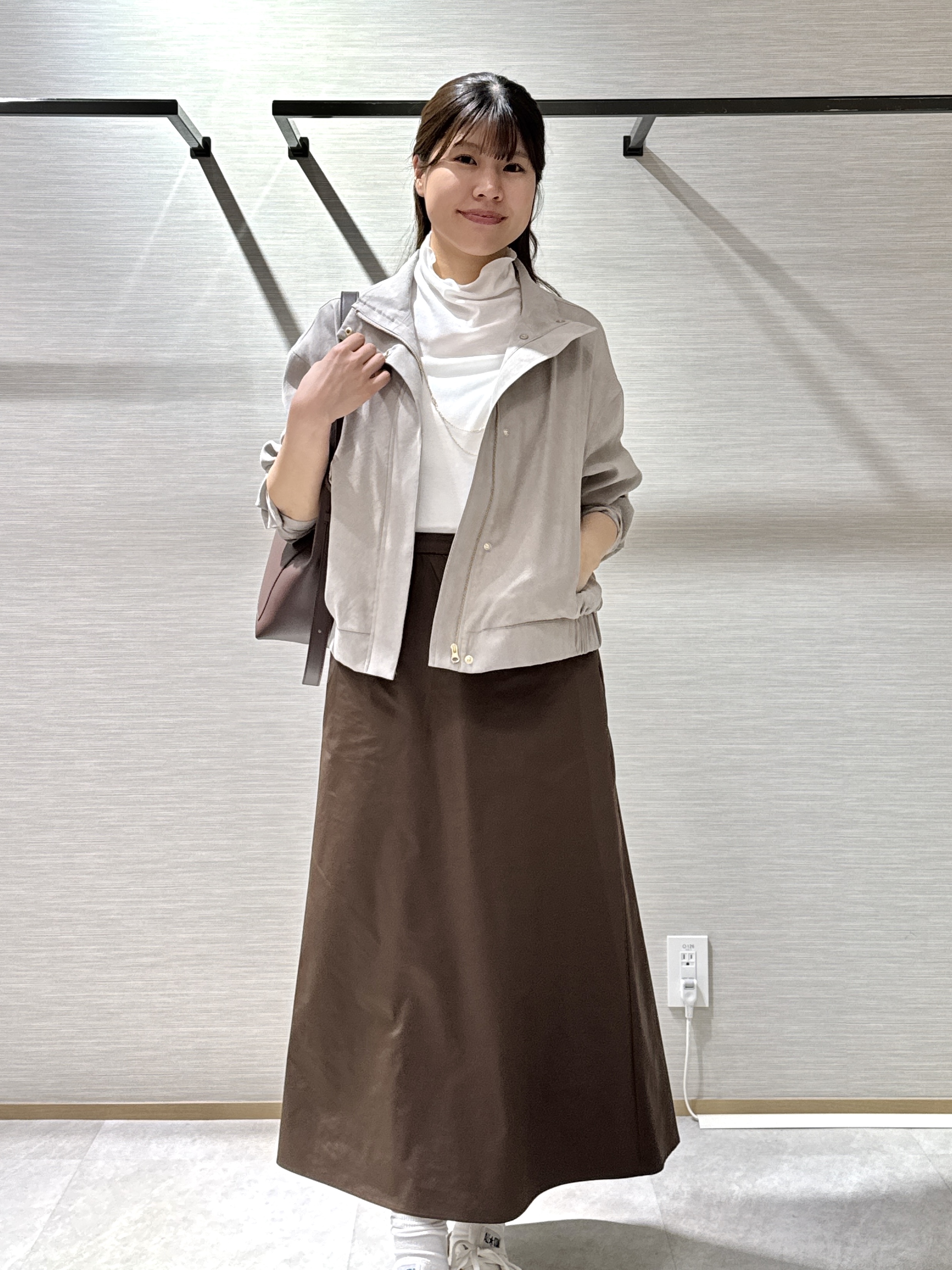 nanaさんの「UNTITLED｜【セットアップ可】スエードライクブルゾン」を使ったコーディネート