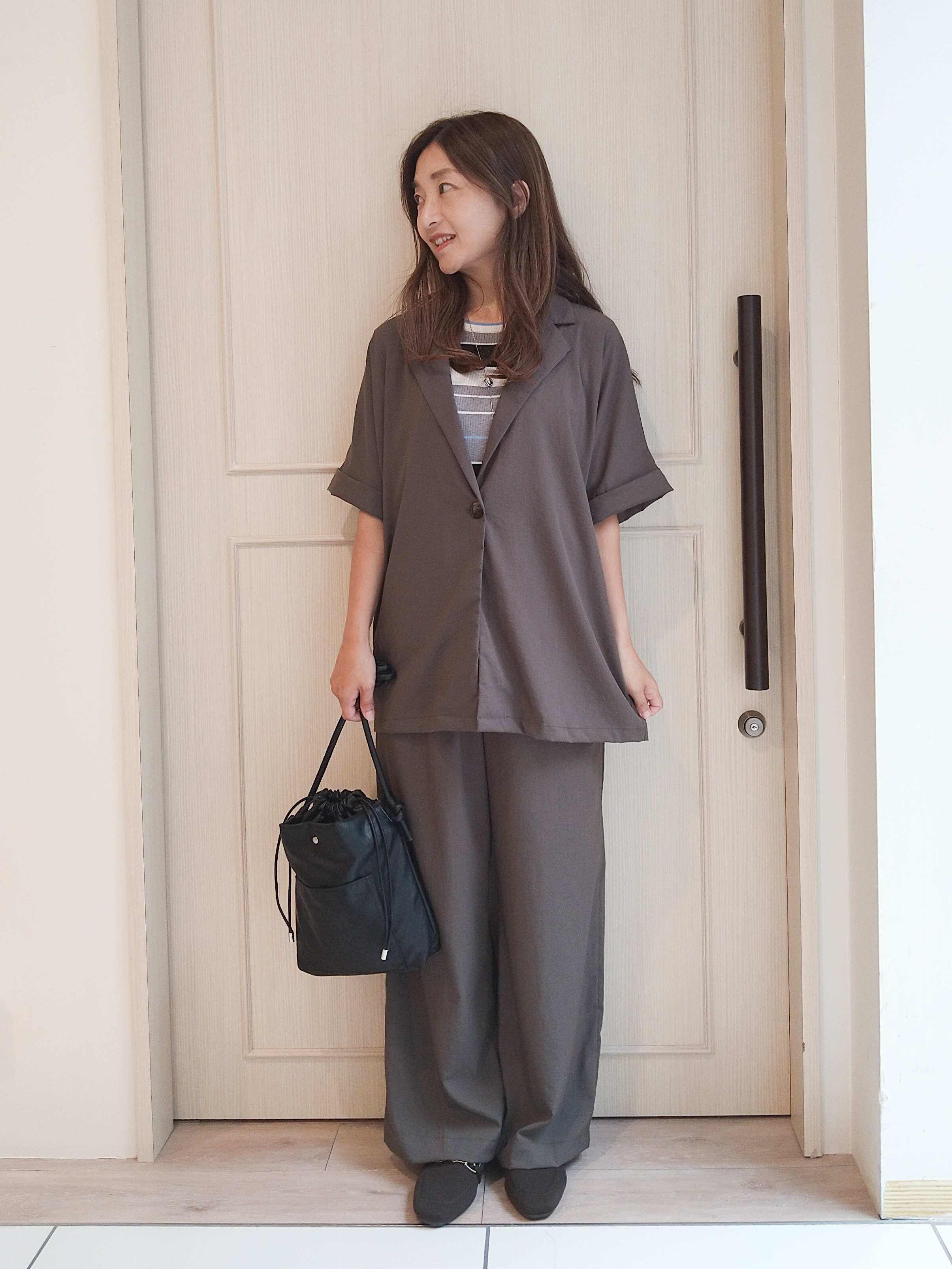 mi-saさんの「SHOO･LA･RUE｜【高レビュー/洗濯機可/セットアップ可】軽凛(かろりん) ひんやり半袖ジャケット」を使ったコーディネート