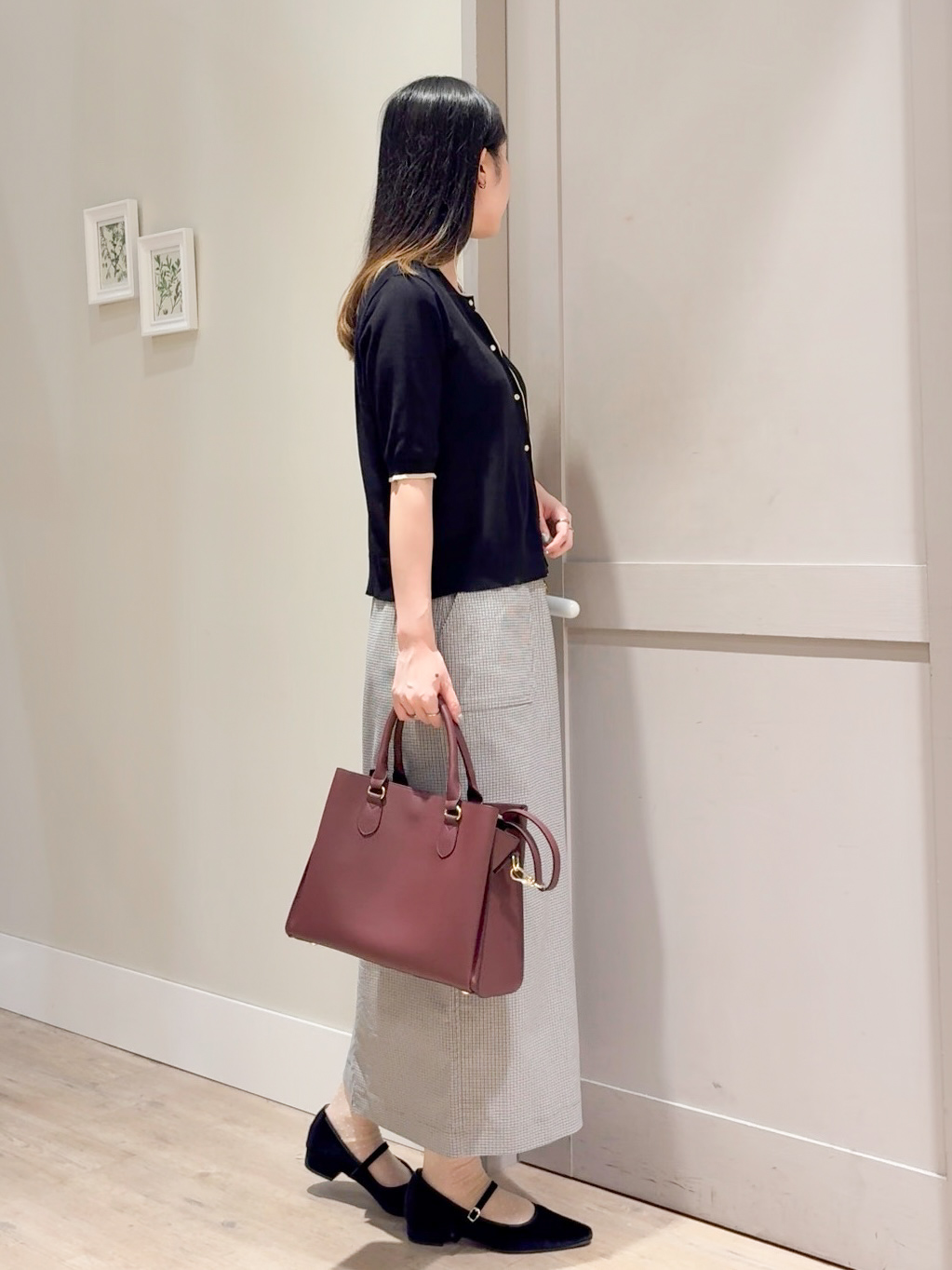 Mayuさんの「grove｜レイヤード風ハーフスリーブカーディガン」を使ったコーディネート