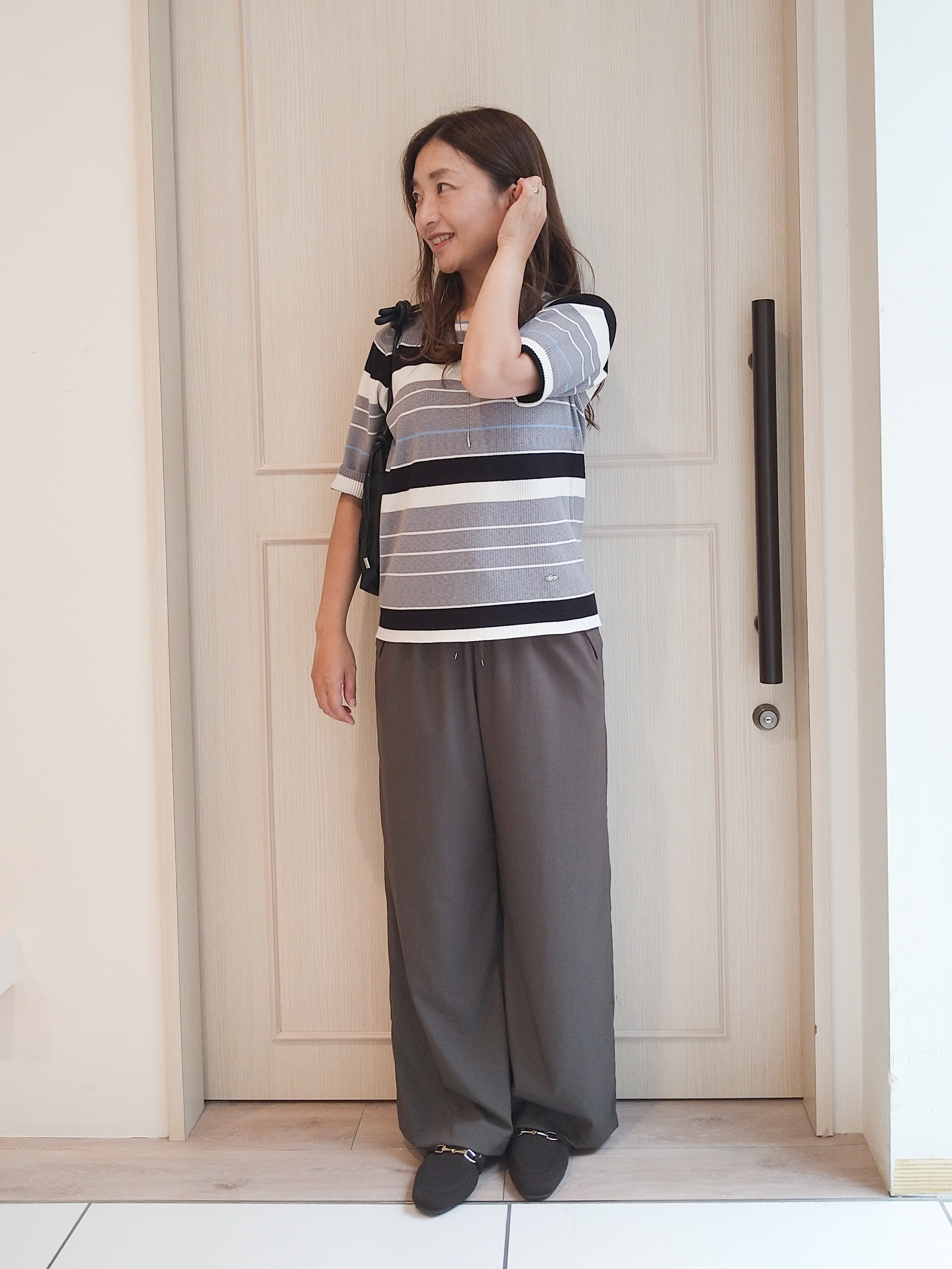 mi-saさんの「SHOO･LA･RUE｜【高レビュー/洗濯機可/セットアップ可】軽凛(かろりん) ひんやり半袖ジャケット」を使ったコーディネート