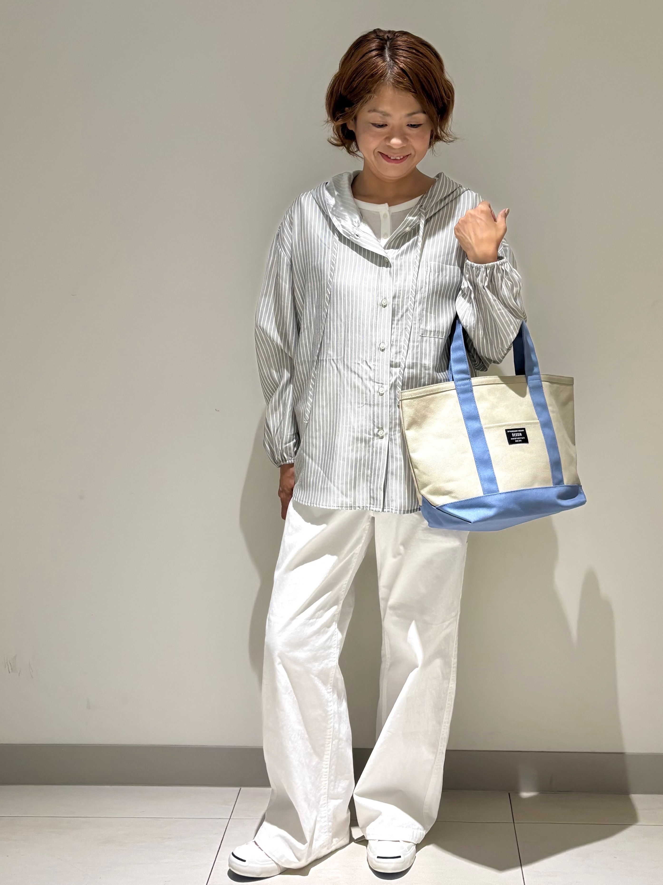 Haruさんの「Dessin｜シアーテレコヘンリーネックプルオーバー」を使ったコーディネート