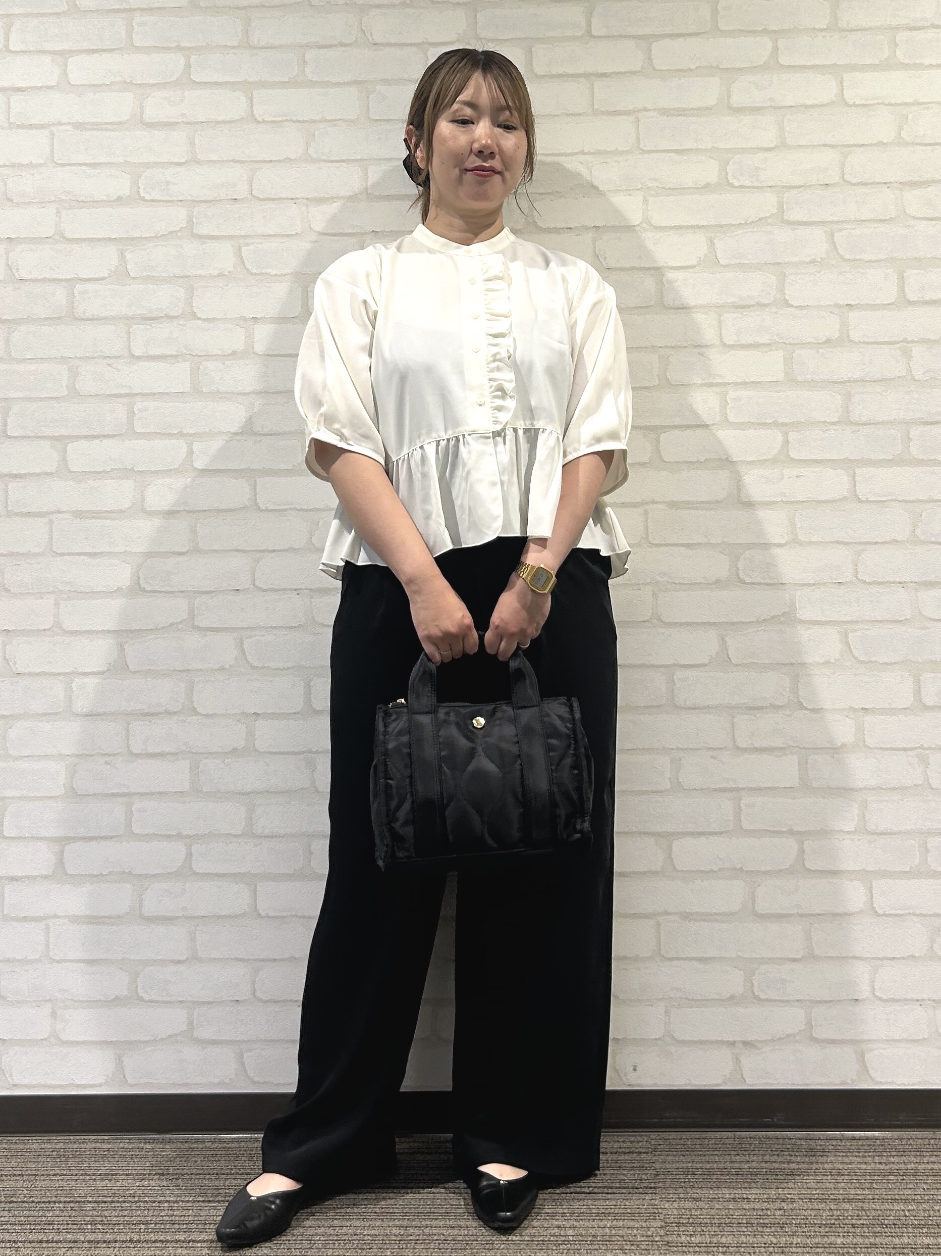 mochiさんの「OPAQUE.CLIP｜メッシュテーラードジャケット／チェック柄アソート【洗濯機OK】」を使ったコーディネート