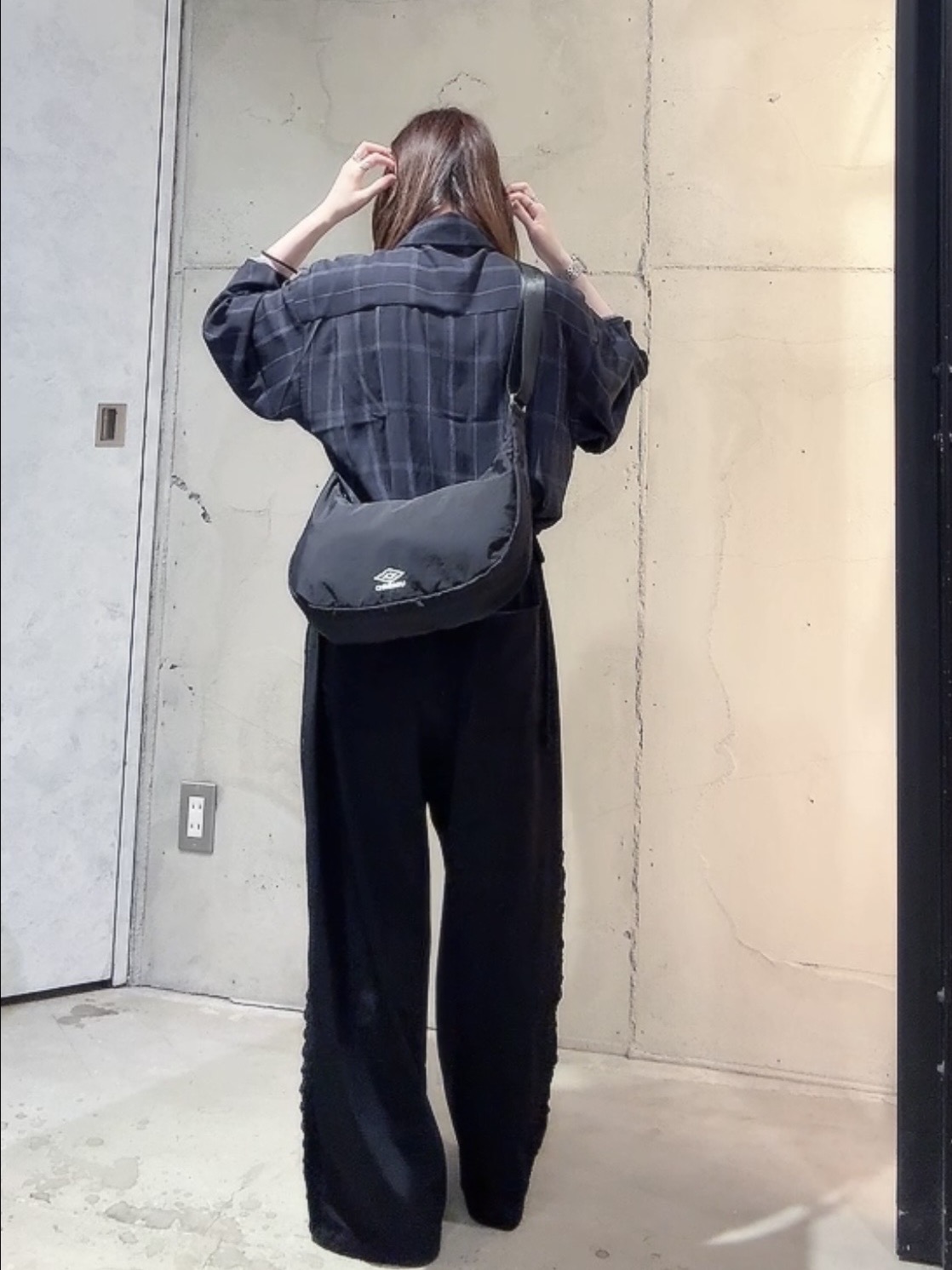 MIKAさんの「tk.TAKEO KIKUCHI｜【UMBRO】ショルダーバッグ／チャーム付き」を使ったコーディネート