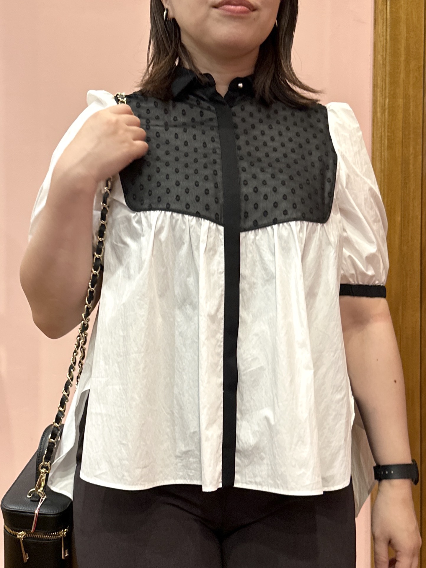 komatsuさんの「DRESSTERIOR｜【着映え】パフスリーブ ブザムブラウス」を使ったコーディネート