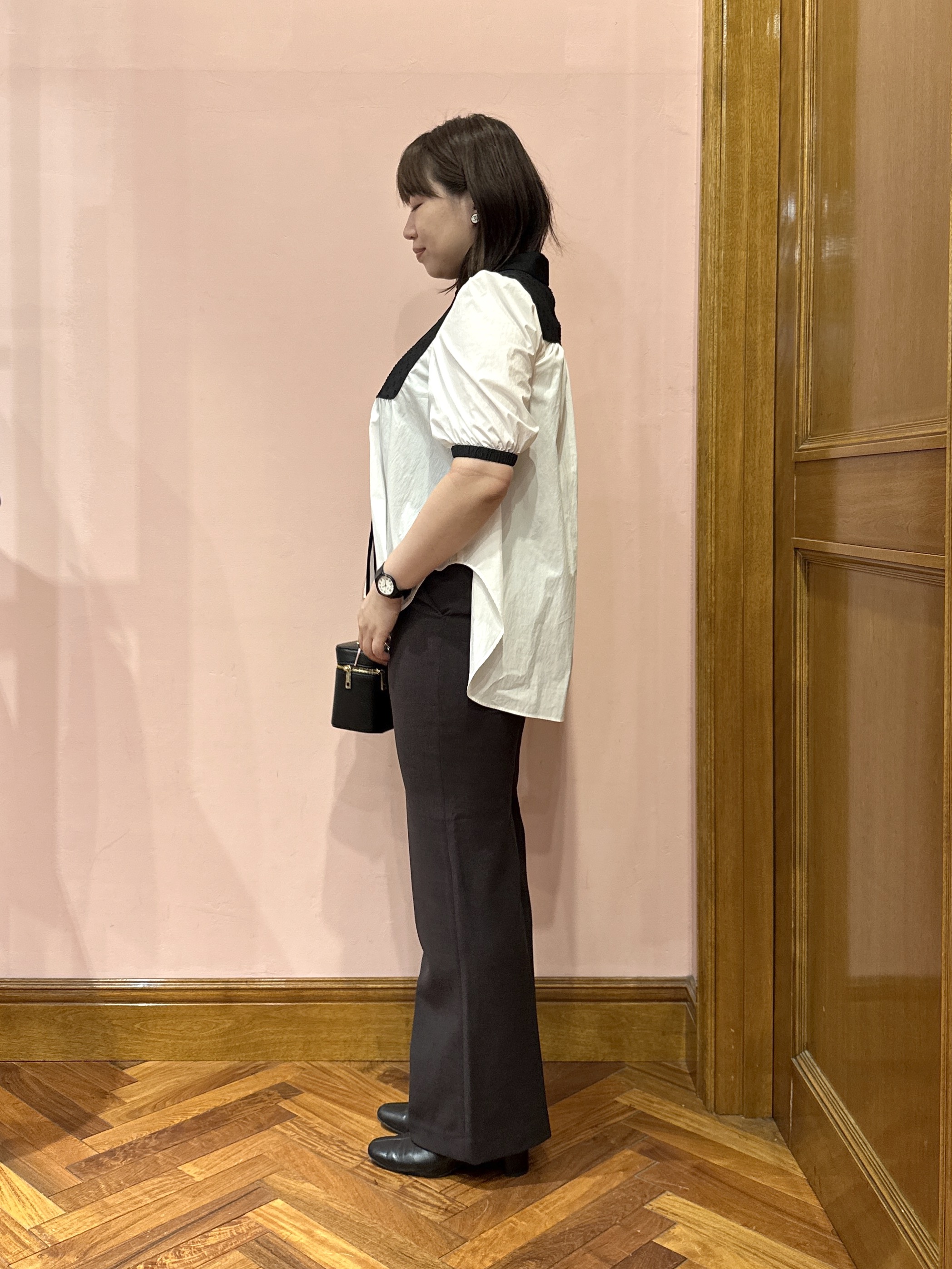 komatsuさんの「DRESSTERIOR｜【着映え】パフスリーブ ブザムブラウス」を使ったコーディネート