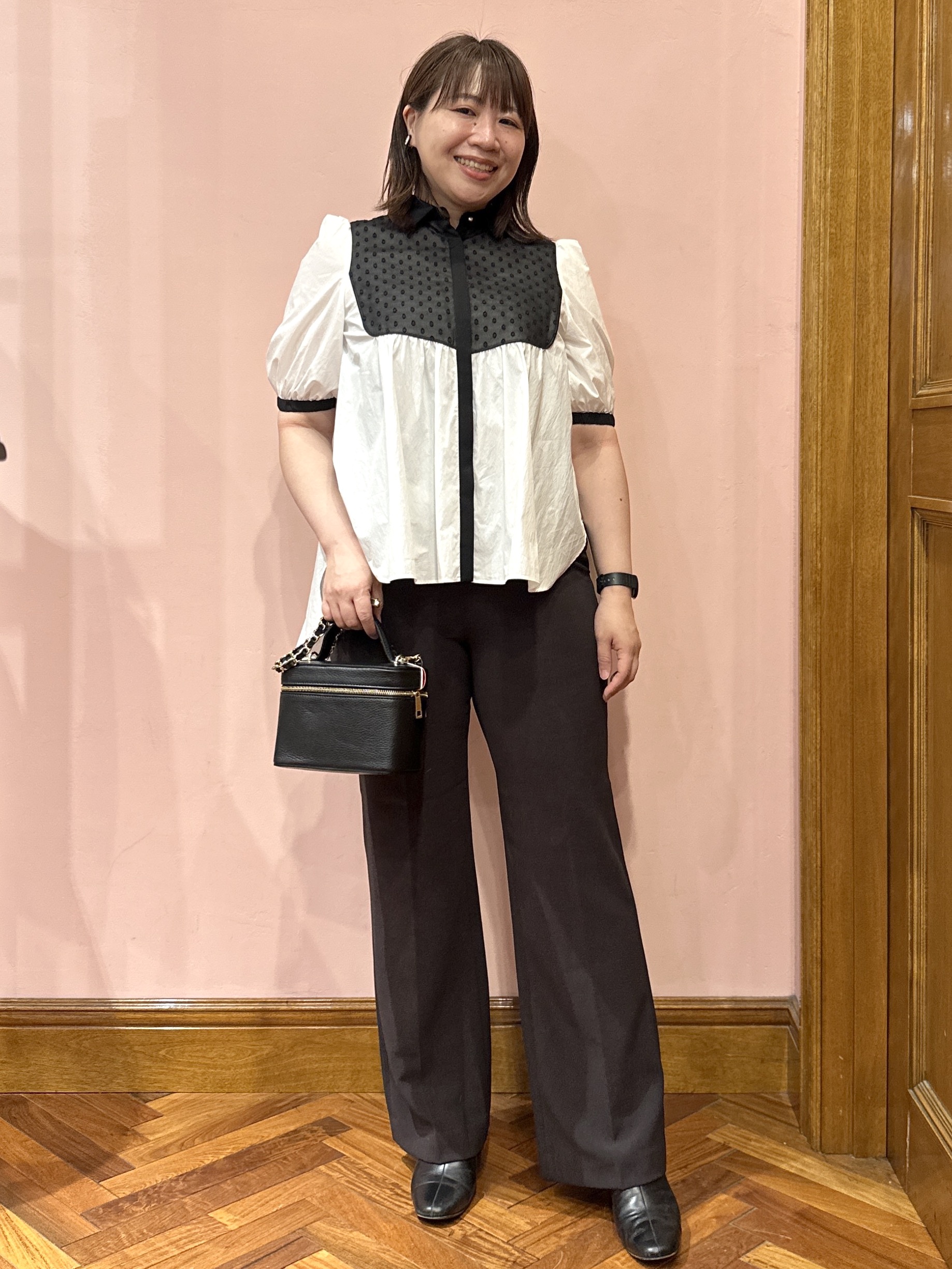 komatsuさんの「DRESSTERIOR｜【着映え】パフスリーブ ブザムブラウス」を使ったコーディネート
